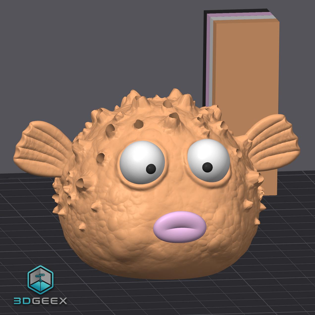 Pufferfish Toothpick Holder 3d model