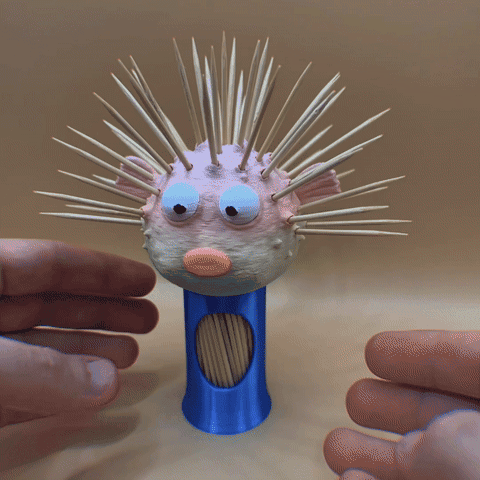 Pufferfish Toothpick Holder 3d model