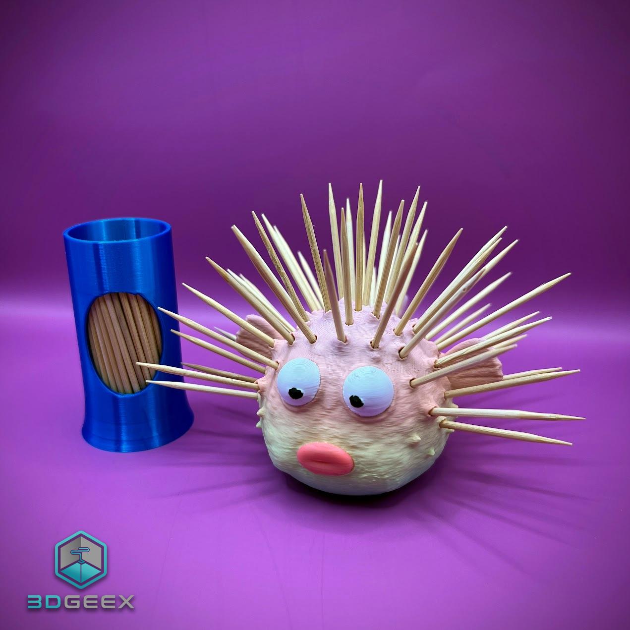 Pufferfish Toothpick Holder 3d model