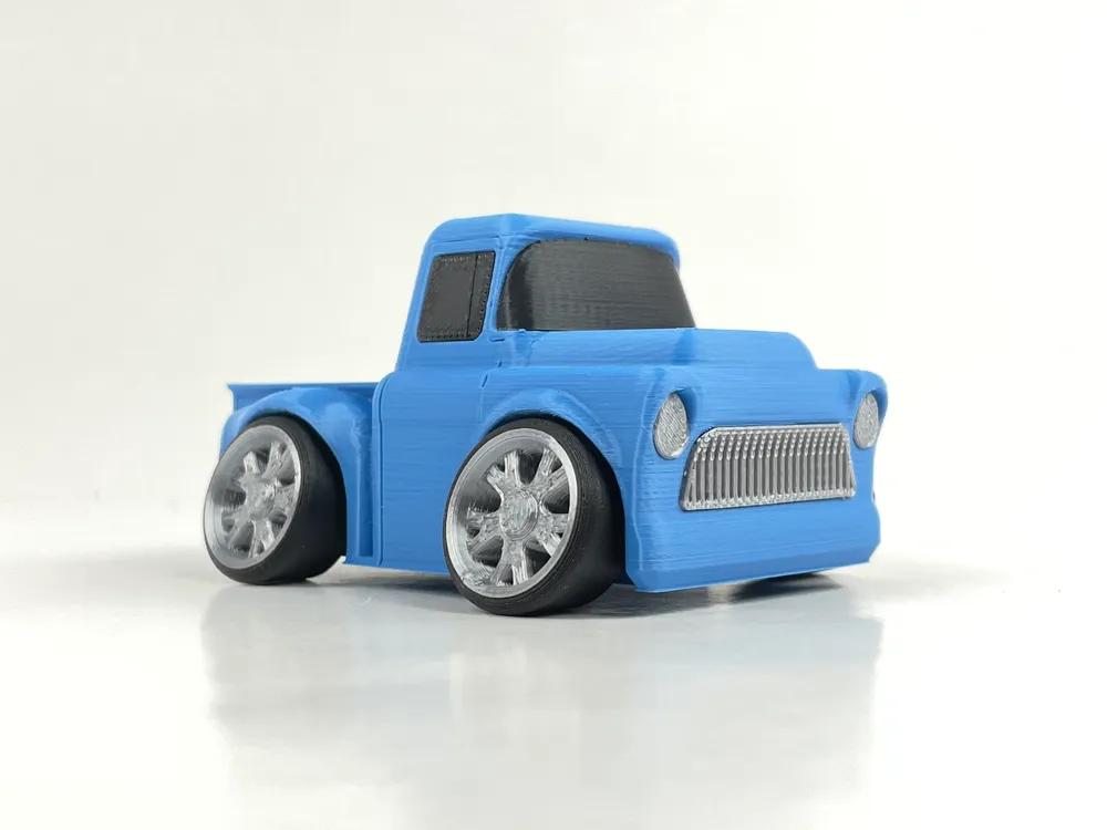 Tooned CHEVY TRUCK - Model kit 3d model