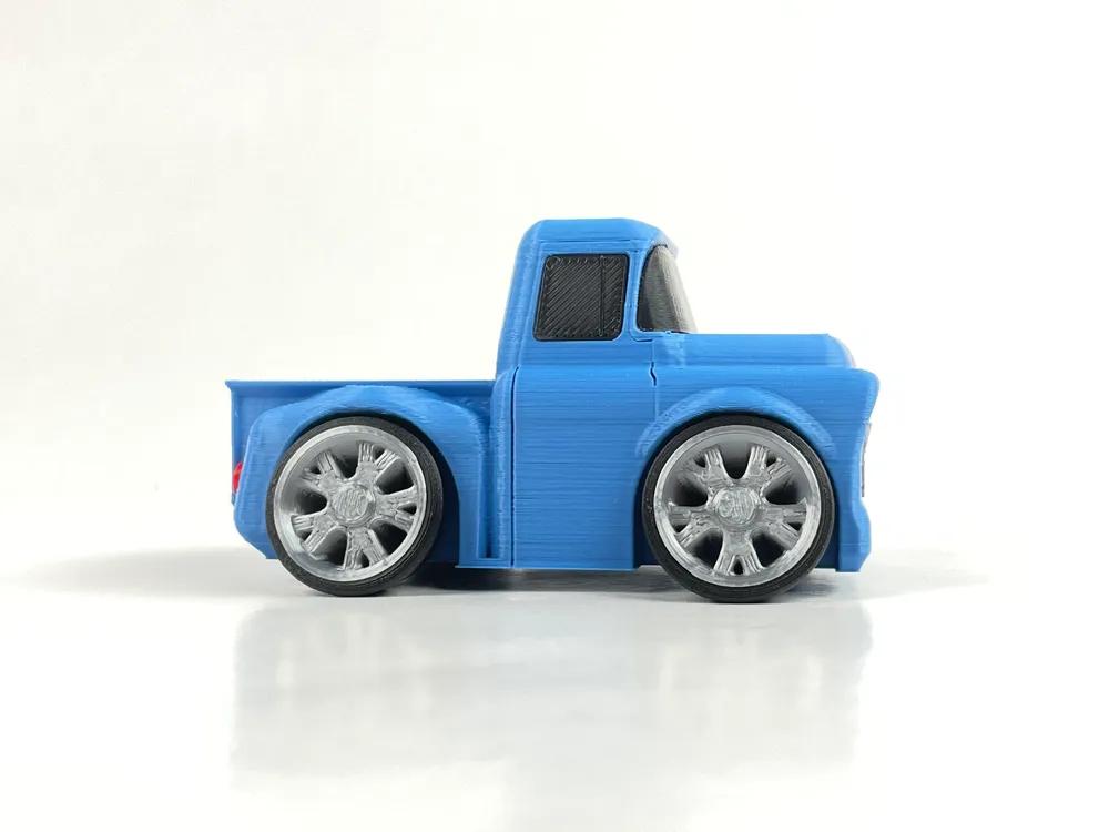 Tooned CHEVY TRUCK - Model kit 3d model