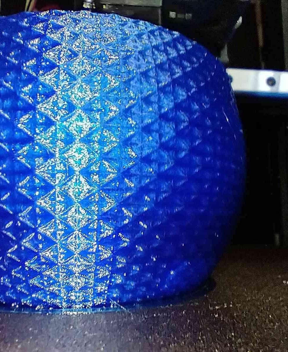 ice vase - Printed on CR10 using translucent PETG Plus by inland - 3d model
