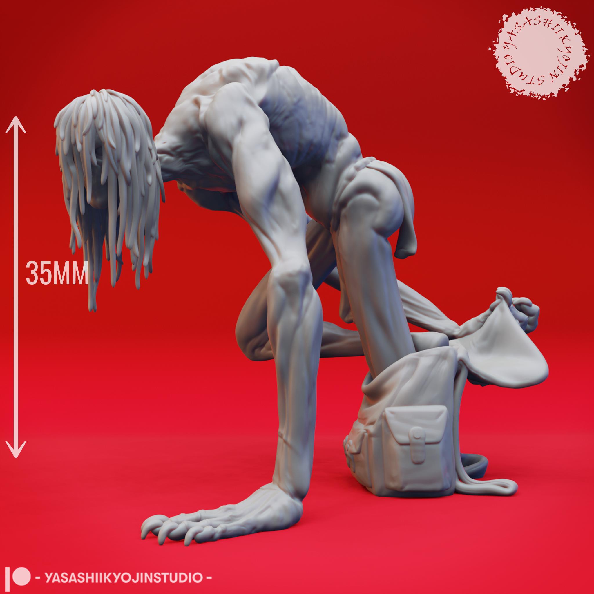 Bagman - Tabletop Miniature (Pre-Supported) 3d model