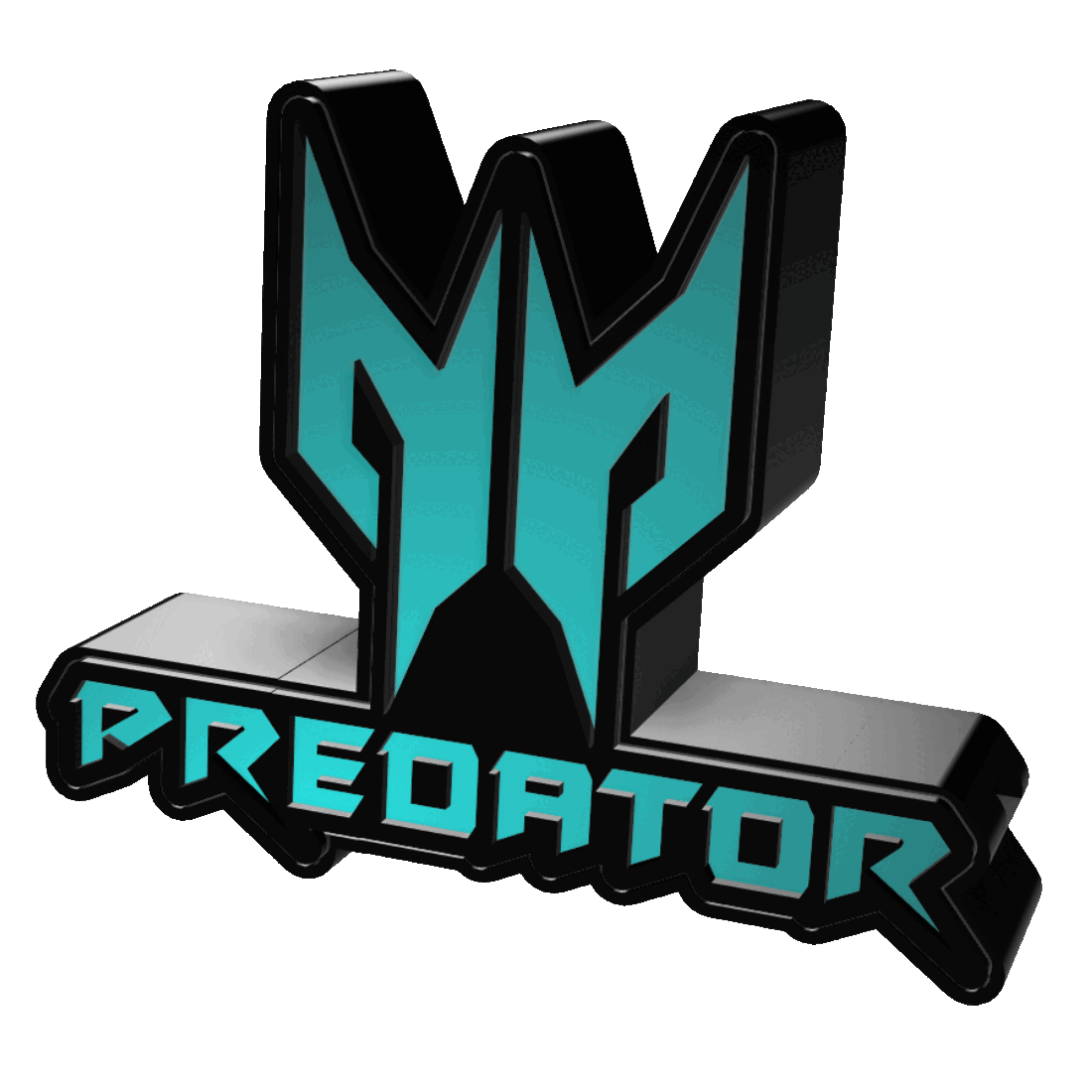 3D Multicolor Lightbox - Predator 3d model