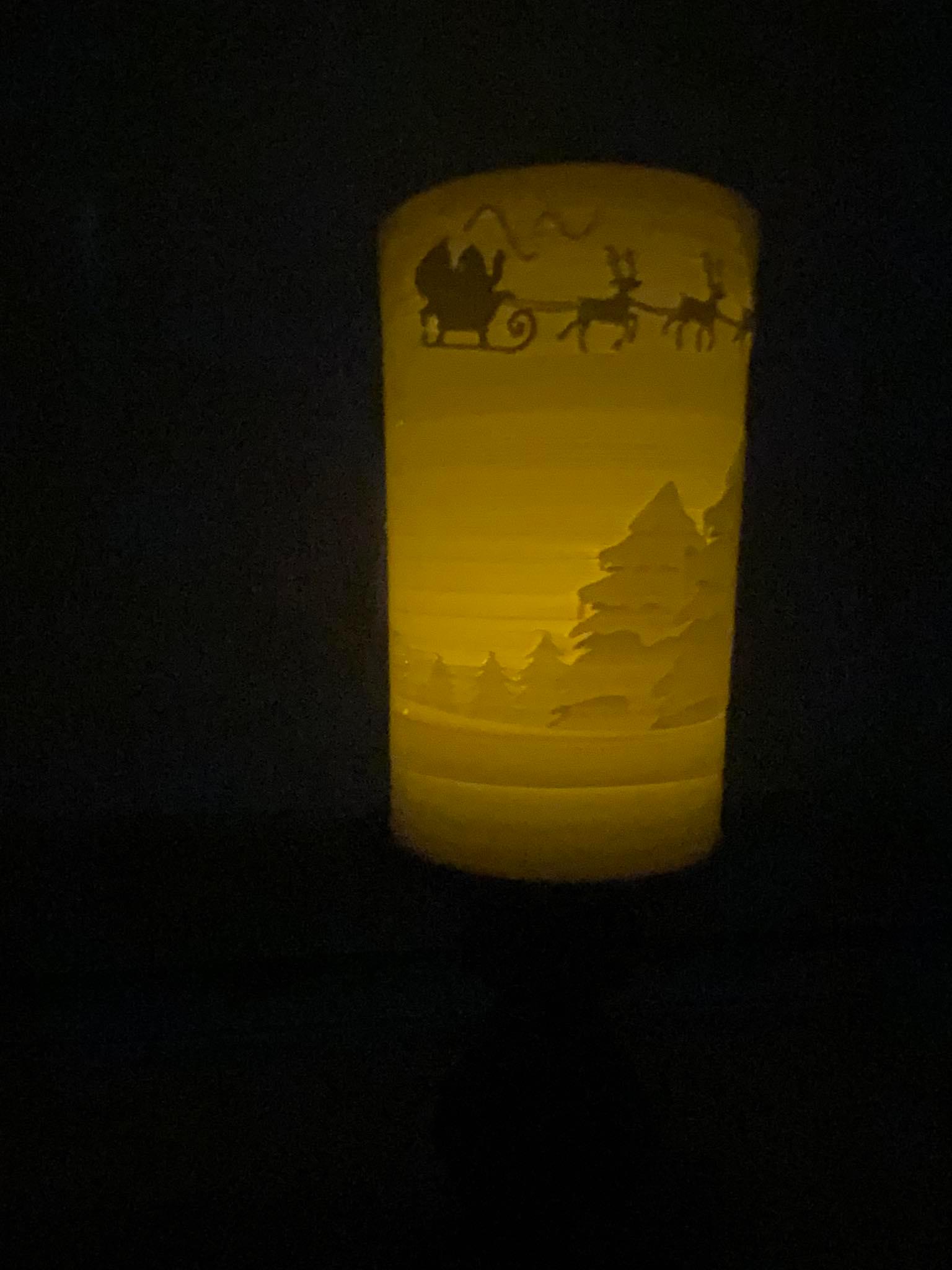 Christmas led tea light decoration commercial use license 3d model