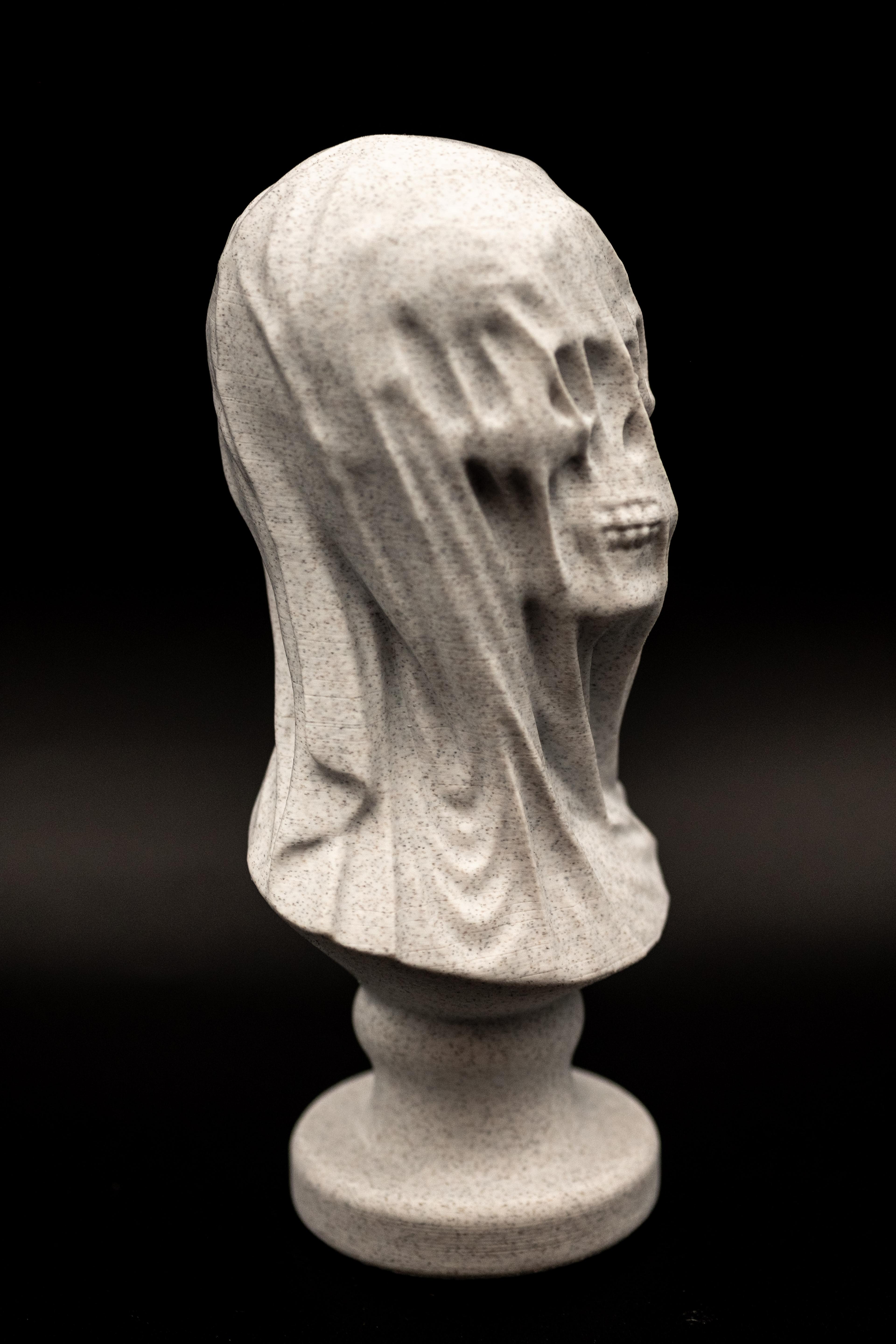 Draped Skull Bust (Pre Supported) Free for Limited Time 3d model