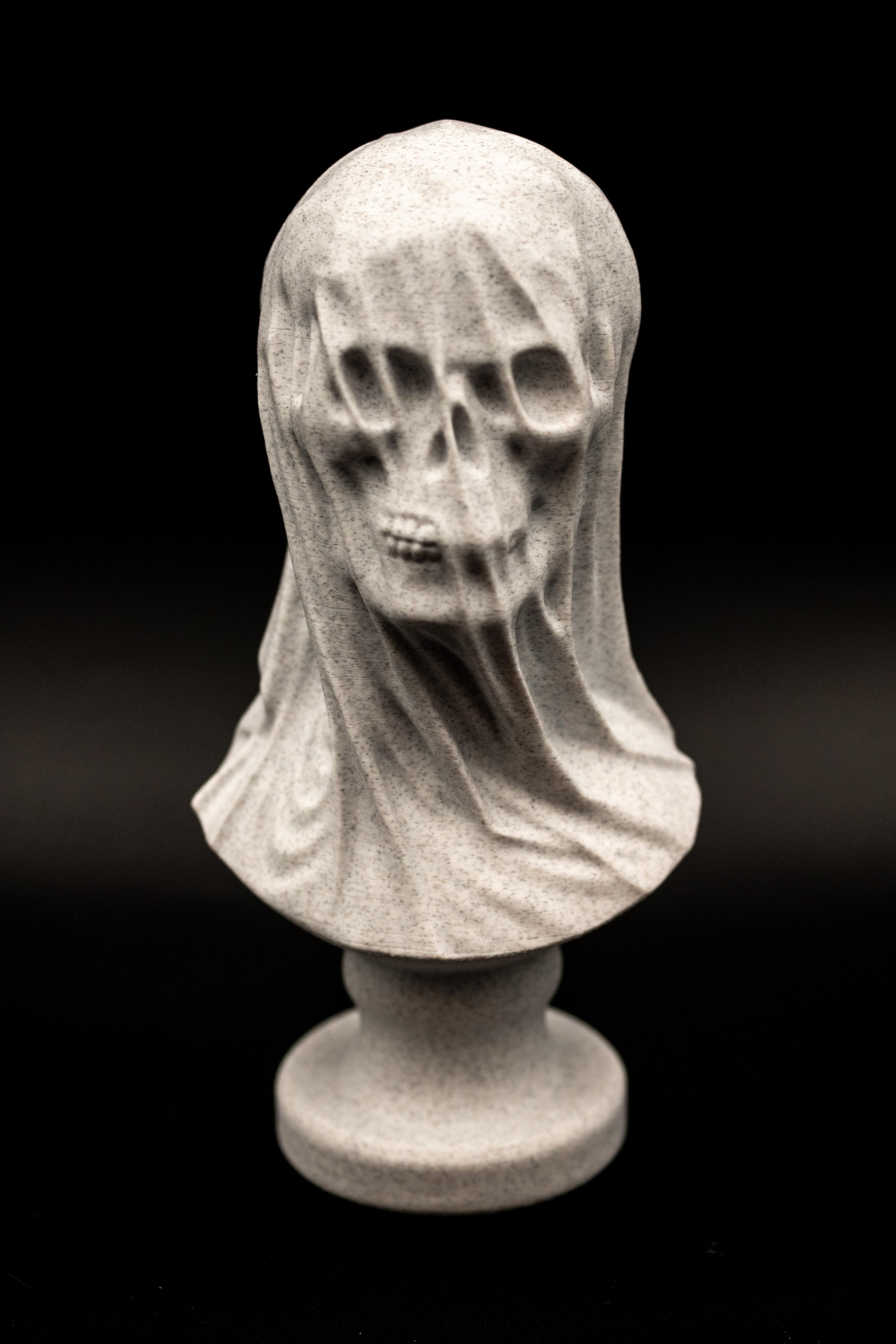 Draped Skull Bust (Pre Supported) Free for Limited Time 3d model