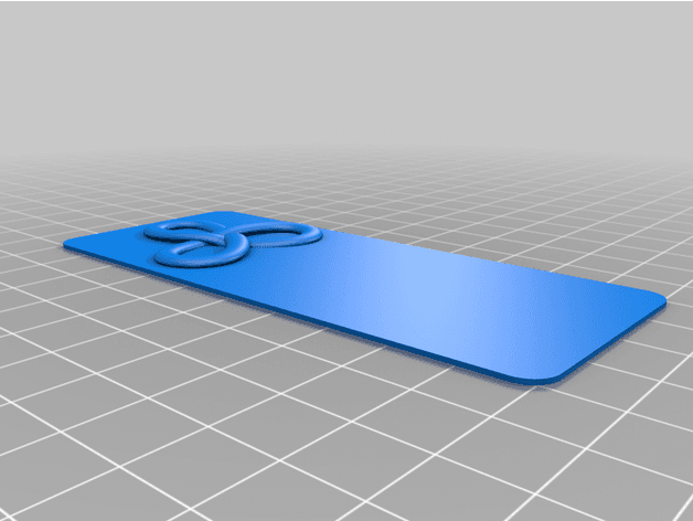 Triquetra (Trinity Knot) Bookmark 3d model