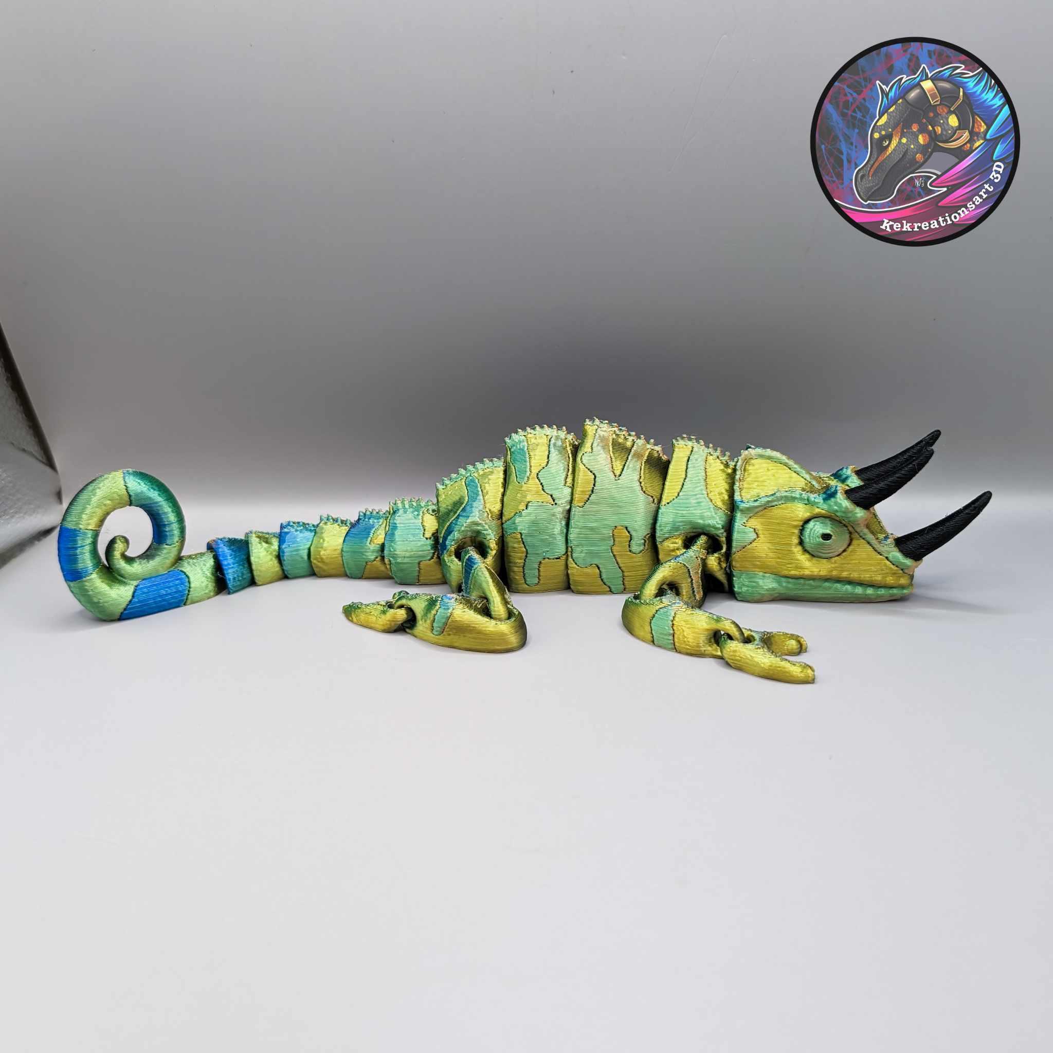 Flexi Horned Chameleon 3d model