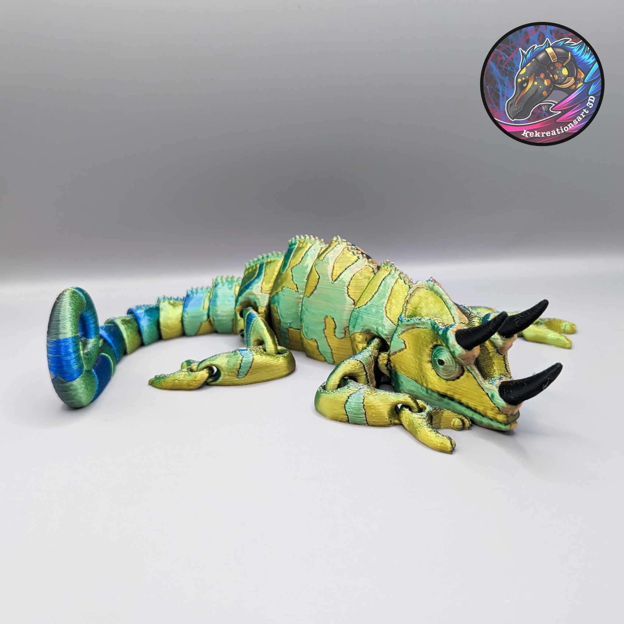 Flexi Horned Chameleon 3d model