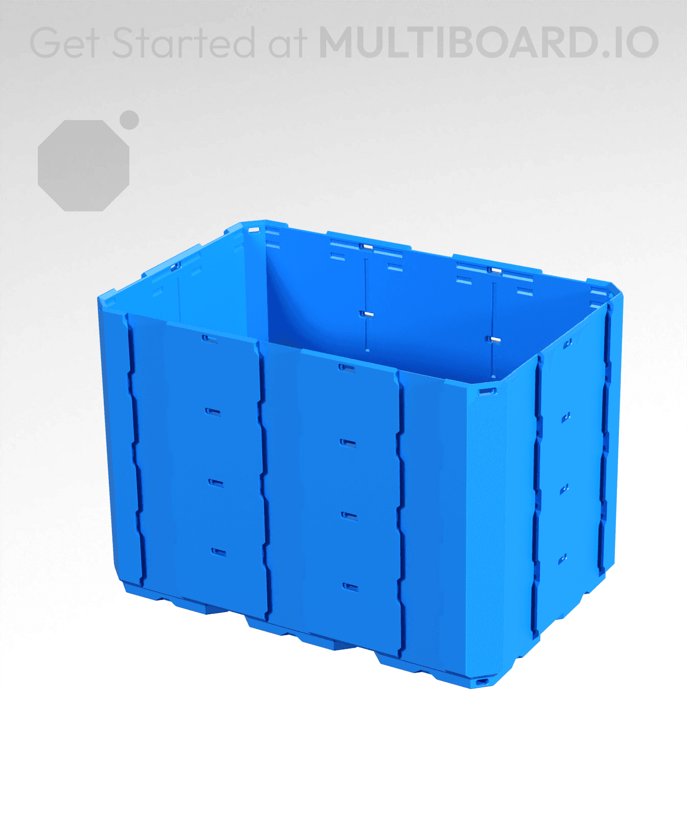 3x2x2 - Full Multipoint Rail - Multibin Shell 3d model