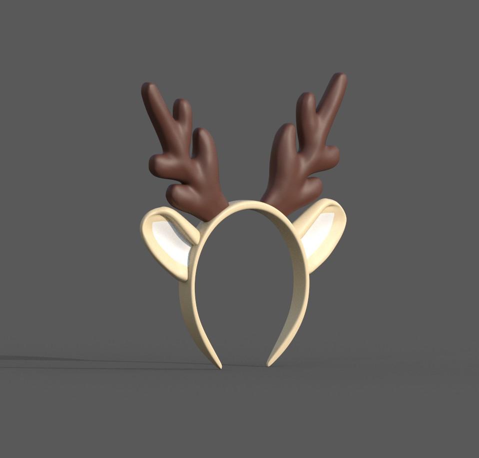 Reindeer Headband 3d model