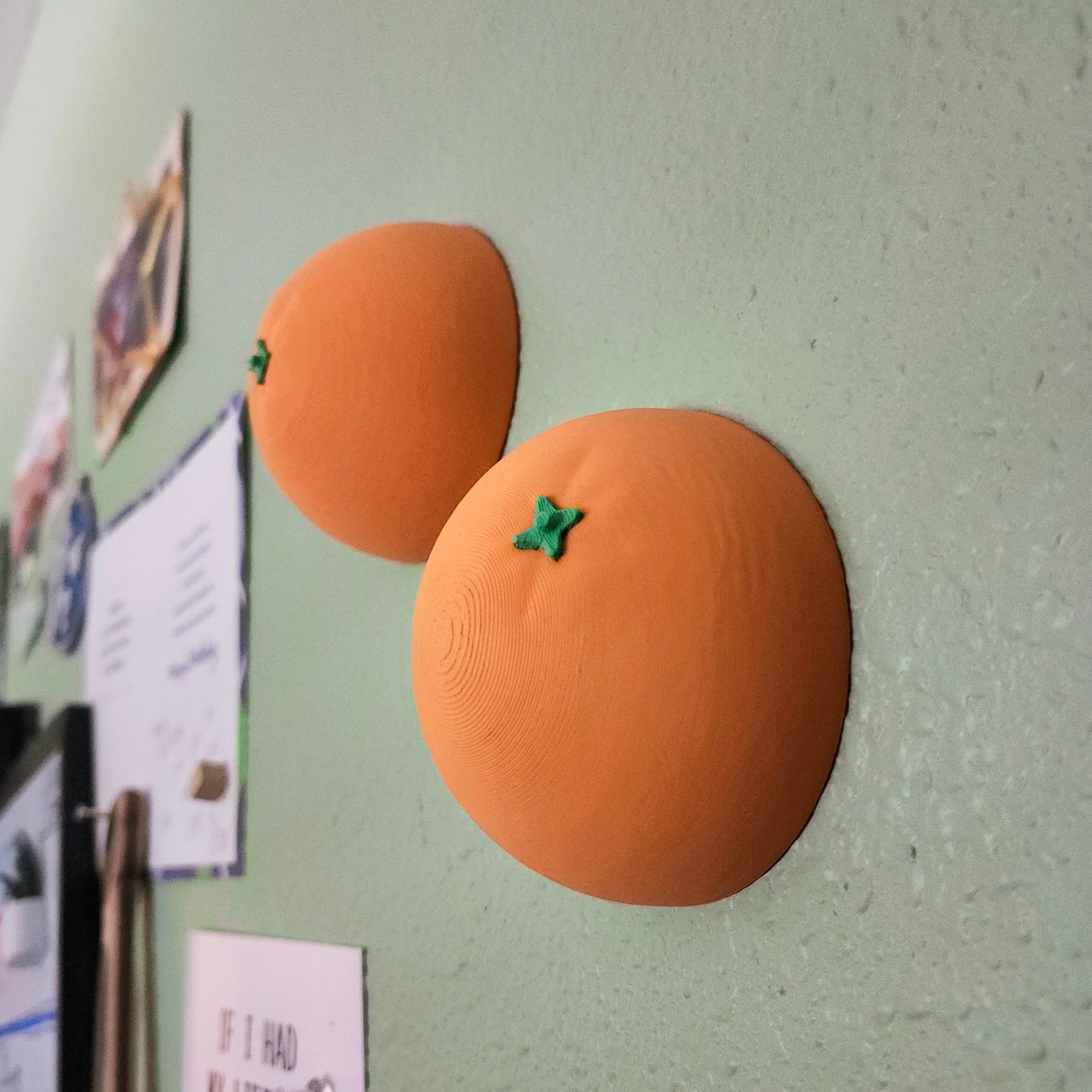Decorative Orange Citrus-Themed Hanging Wall Art Set :: LOW-HANGING FRUIT 3d model
