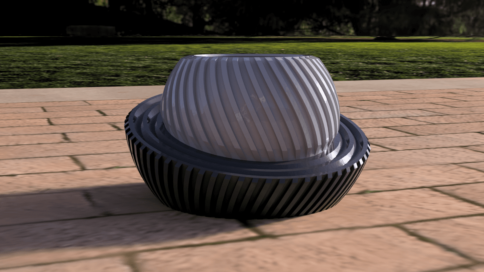 Modern Planter 003 3d model