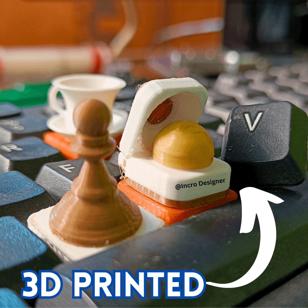 3D Printed Keycaps V For Vada pav. 3d model
