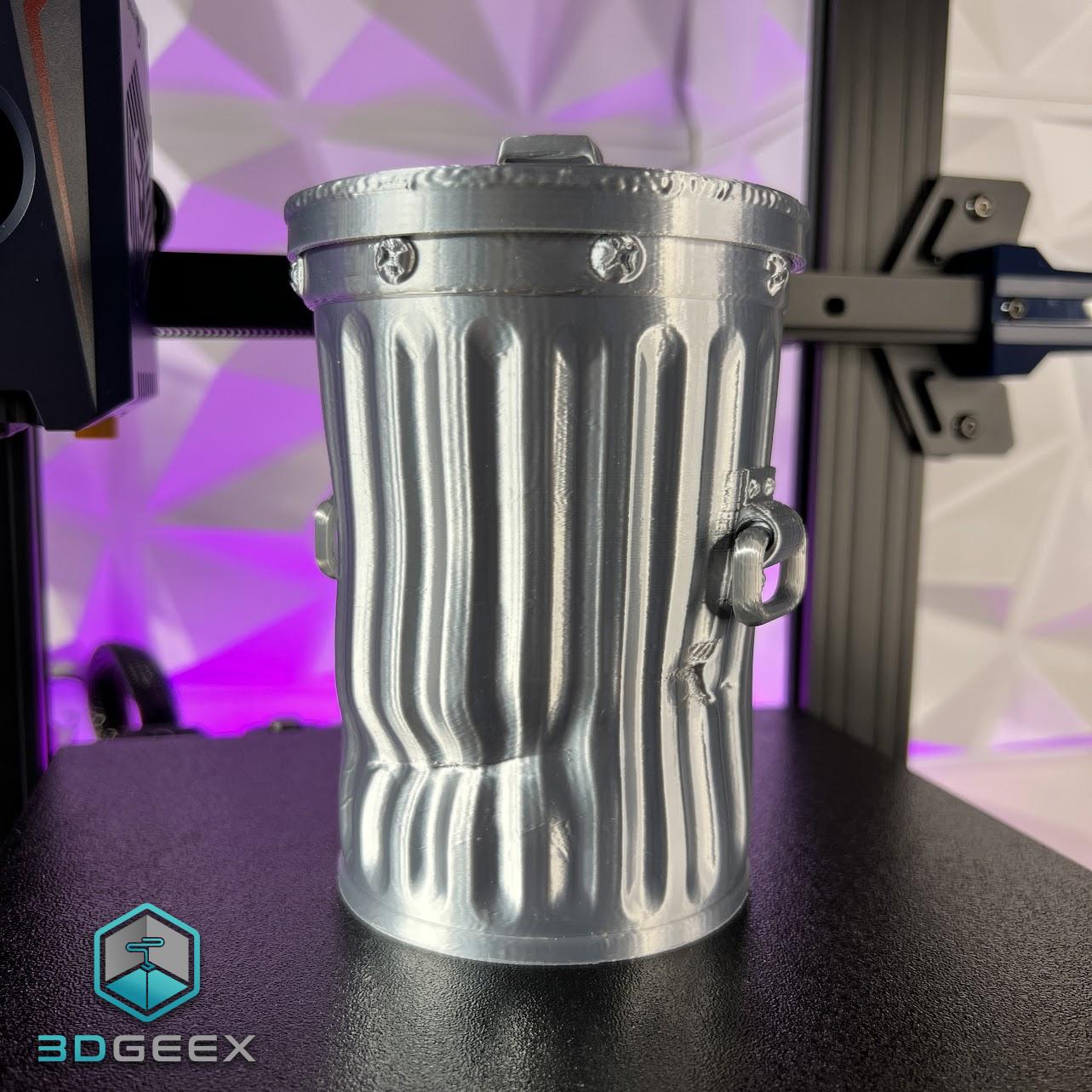 Battered Desktop Trash Can 3d model