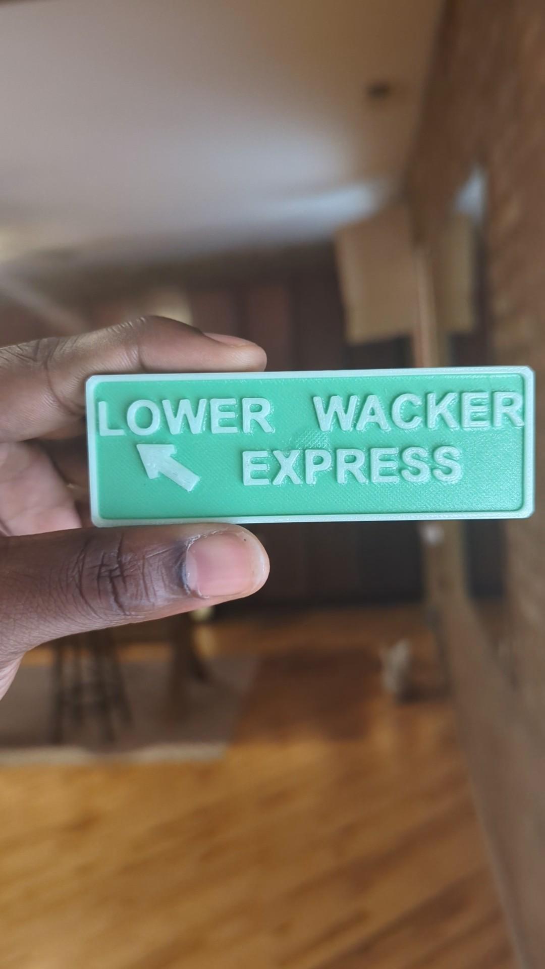 Lower Wacker Express Fridge Magnet  3d model