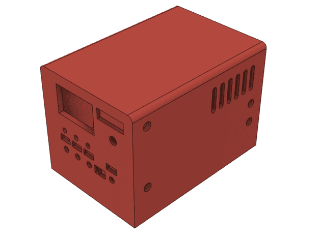 Case - Fuente de Voltaje (PowerSupply) 3d model