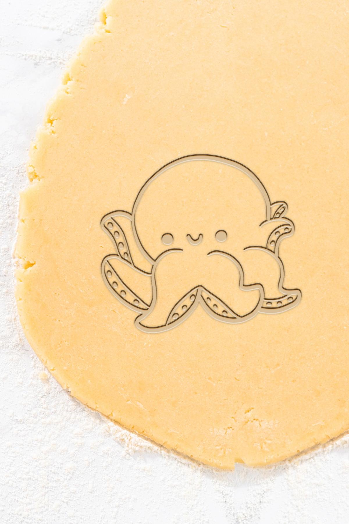 Baby Octopus Cookie Cutter, Biscuit Cutter 3d model