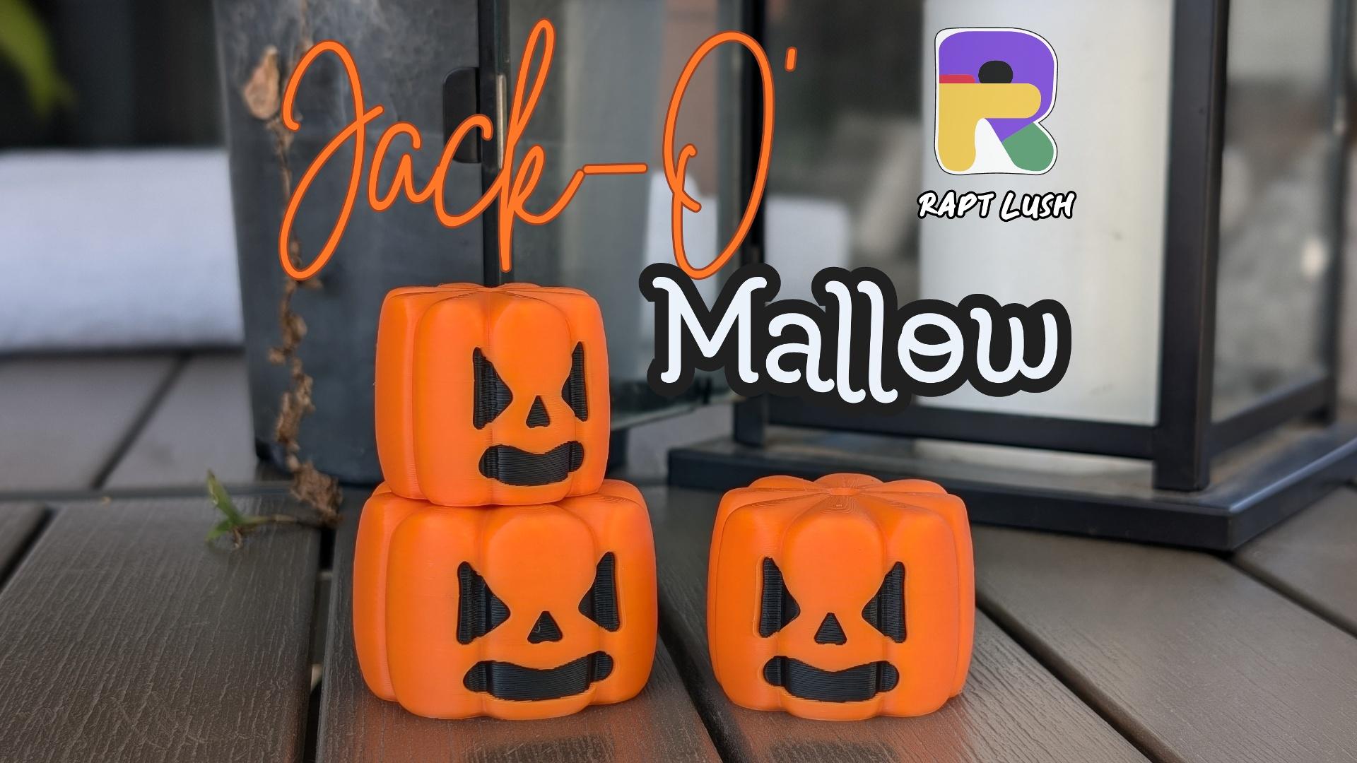 Jack-O' Mallow - Marshmallow Jack-o'-lantern 3d model