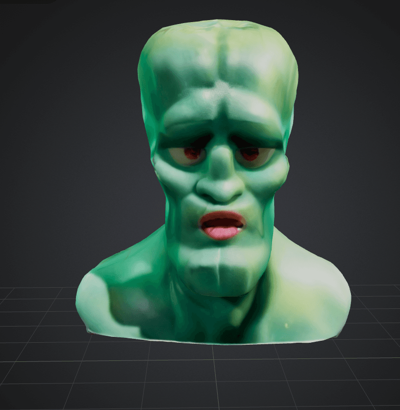 Handsome Squidward 3d model