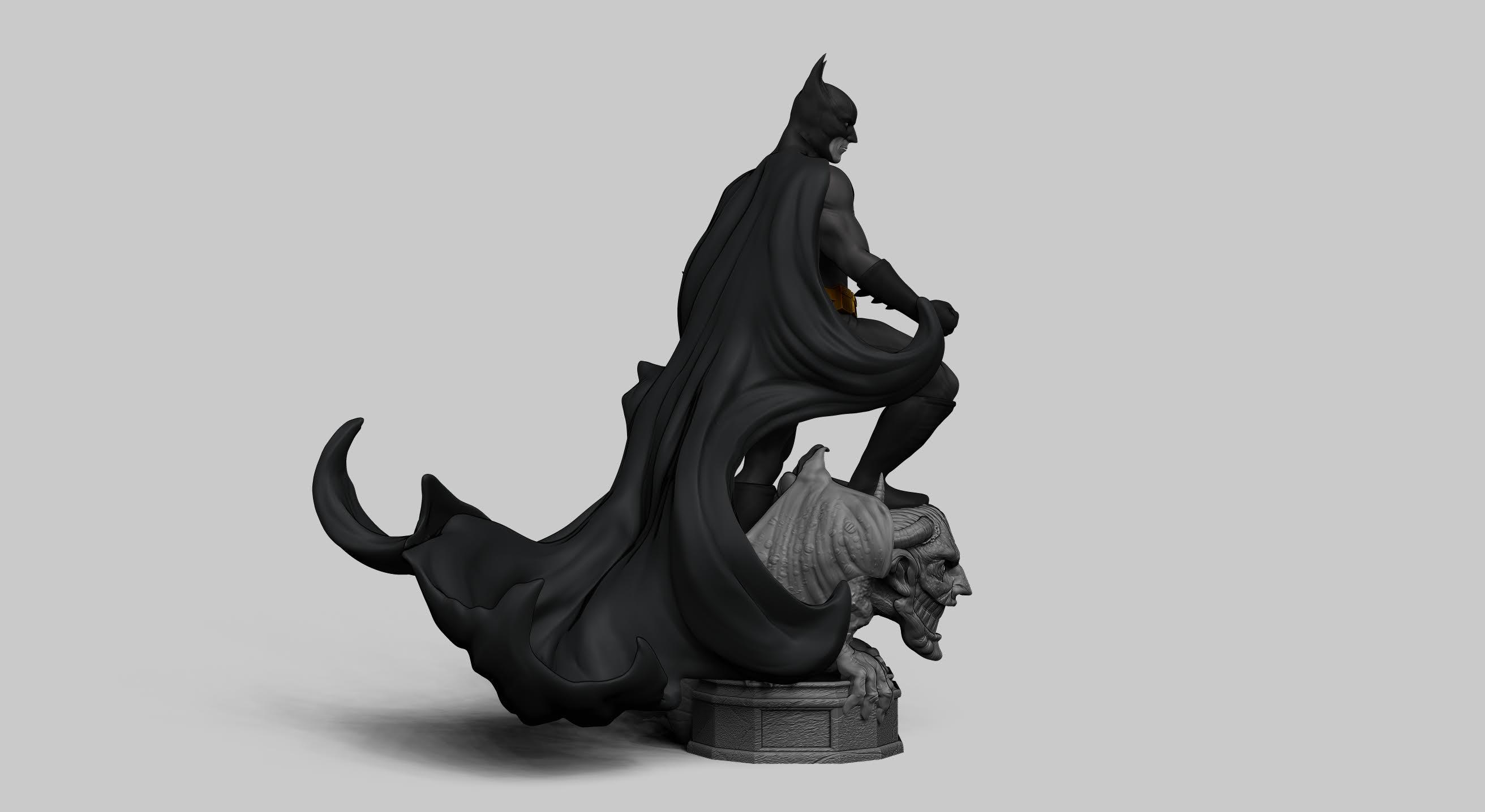 Batman Overlooking Gotham Statue 3d model