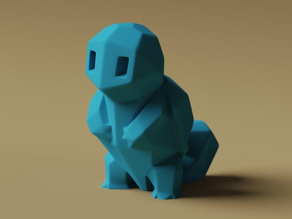 Low-Poly Squirtle - Remastered 3d model