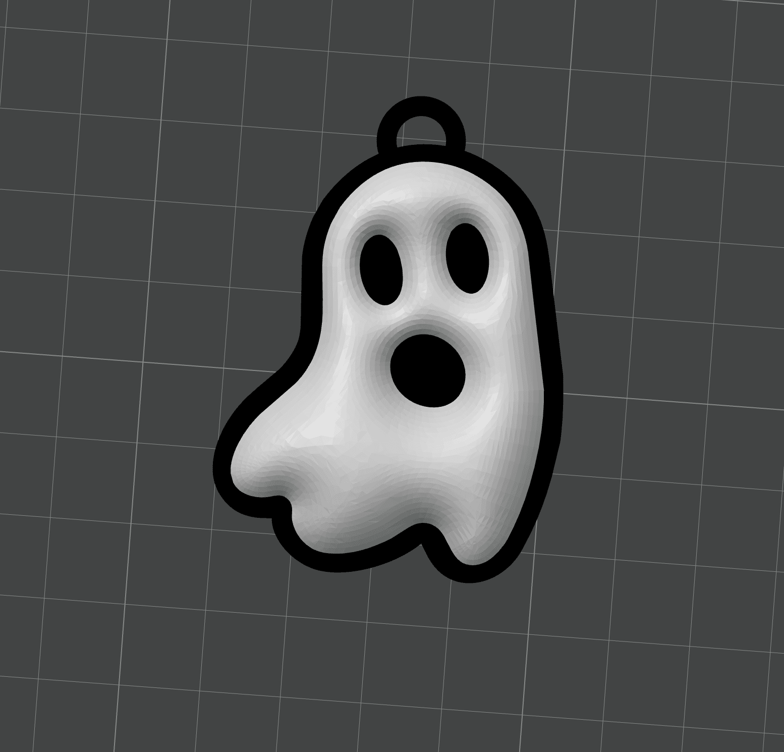 Ghost keychain/pendant 3d model