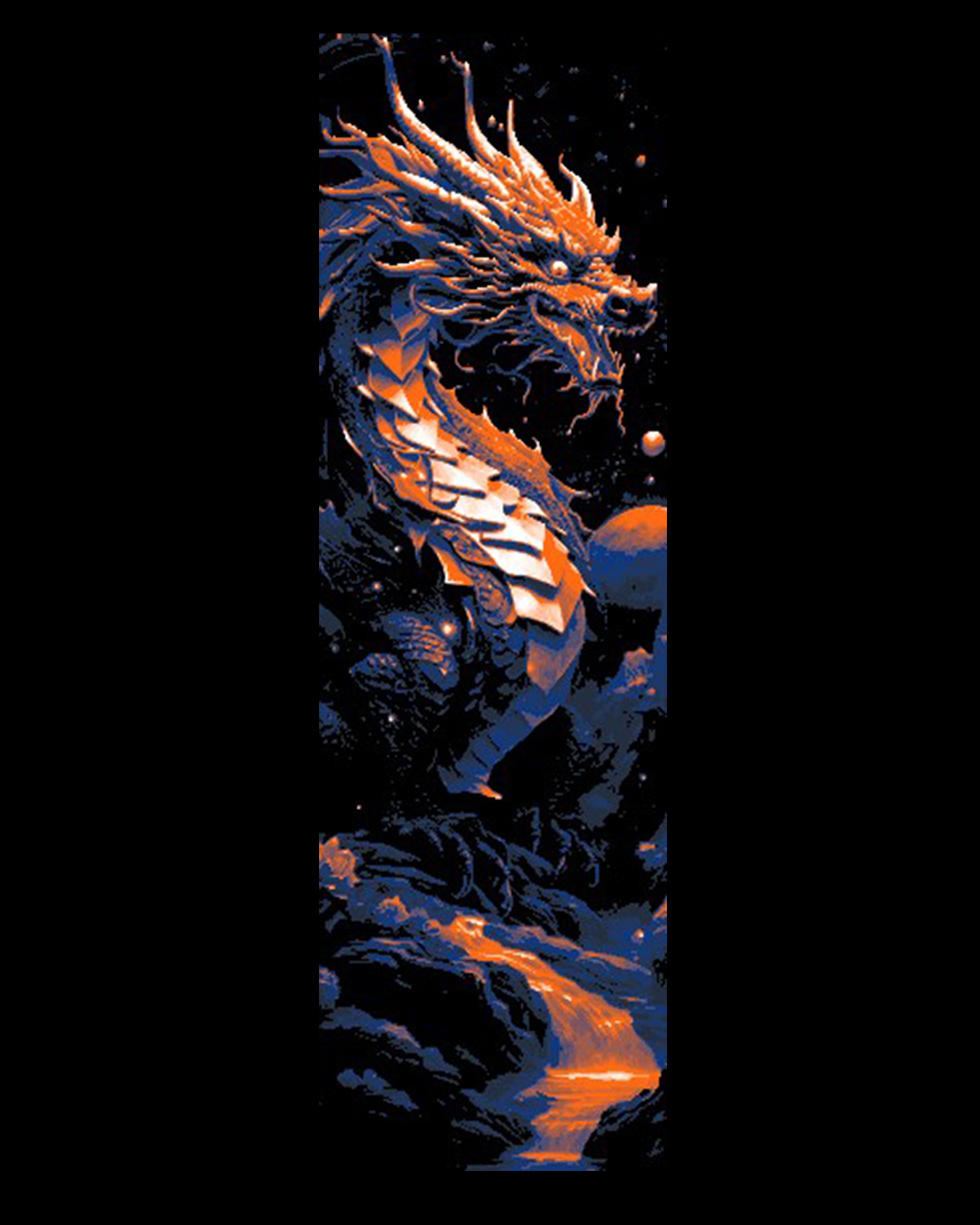 The glimmering scales of the Night Dragon - Set of 3 Bookmarks 3d model