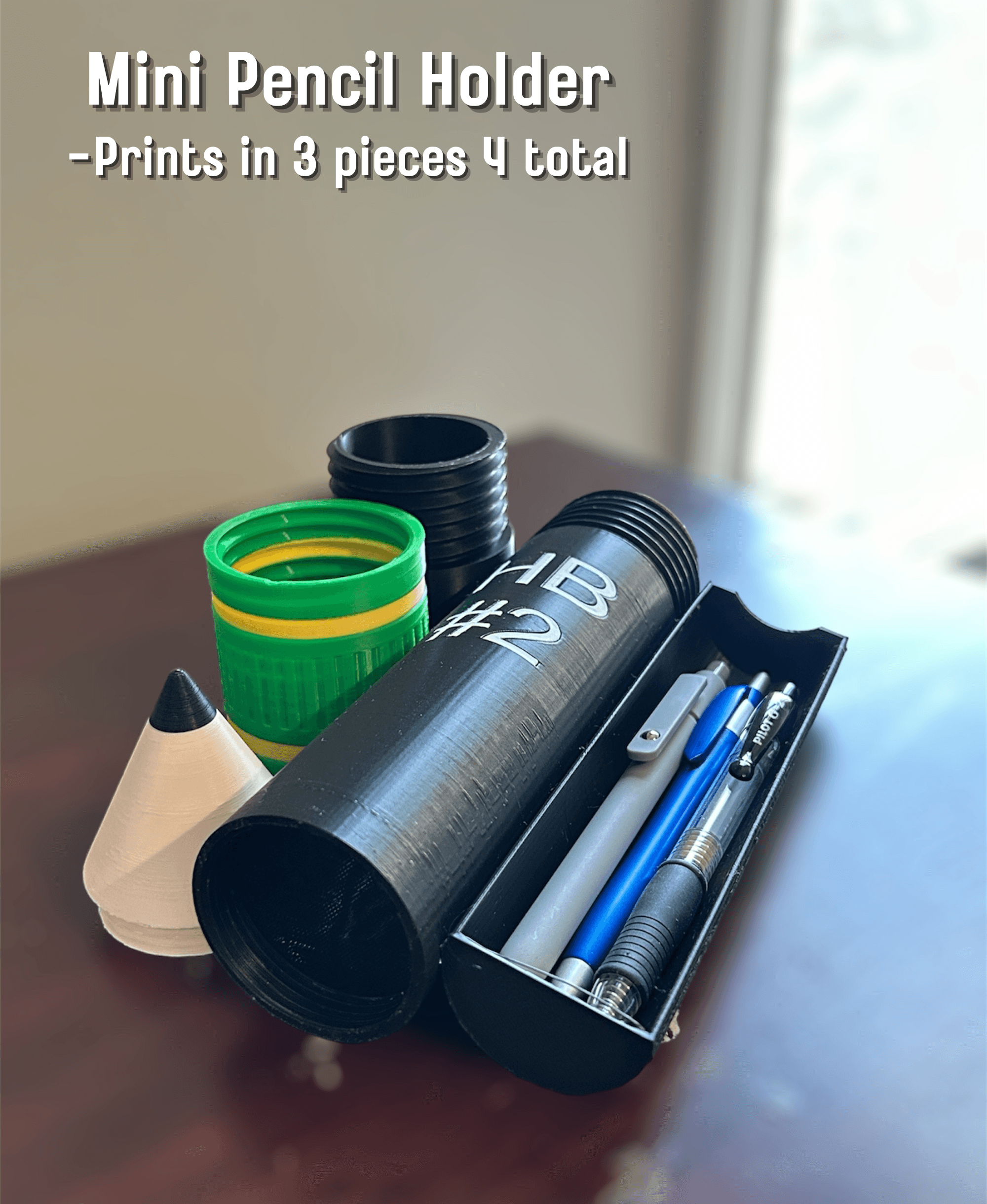 Mini Pencil Holder (Storage Container) 3d model