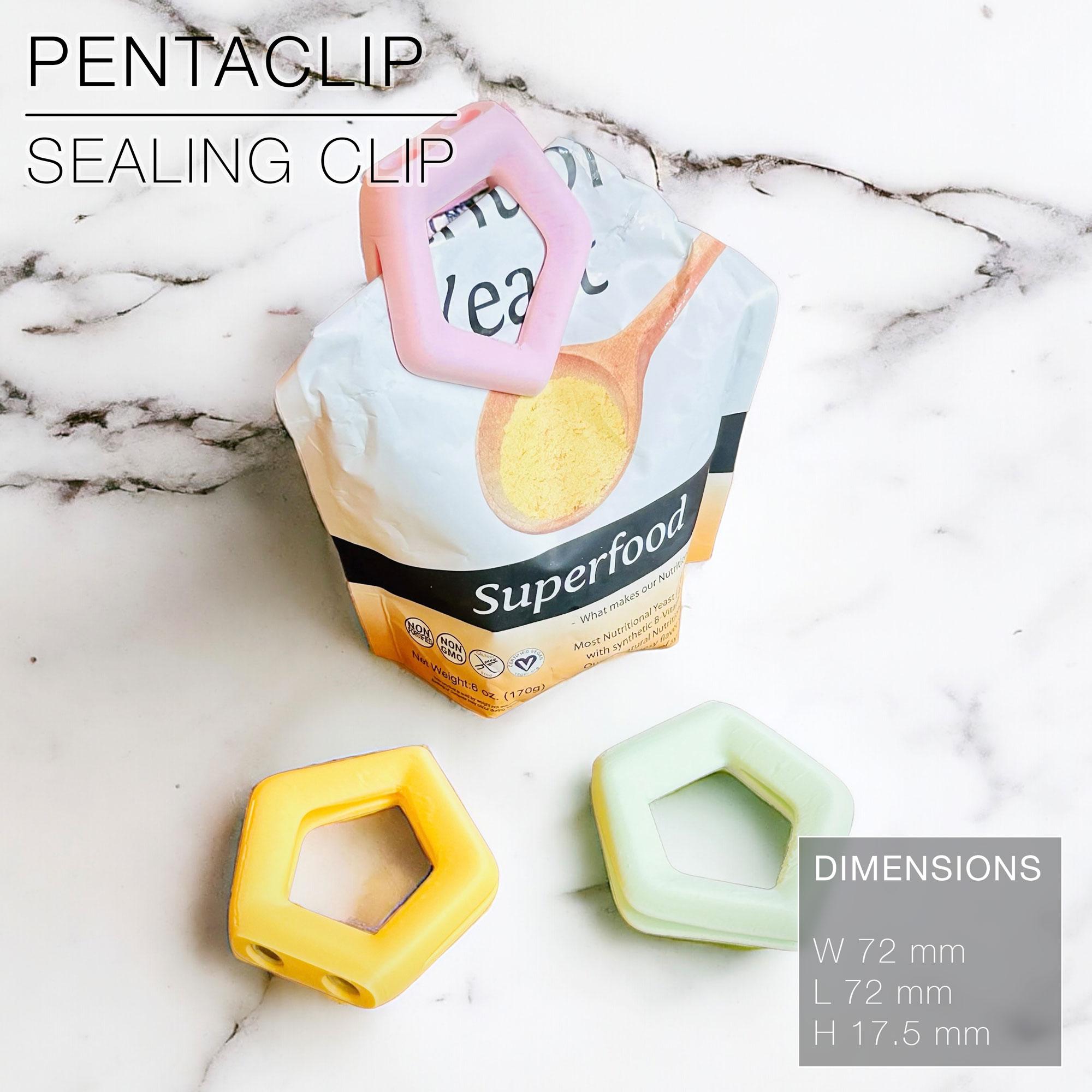 PENTACLIP  |  bag sealing clip 3d model