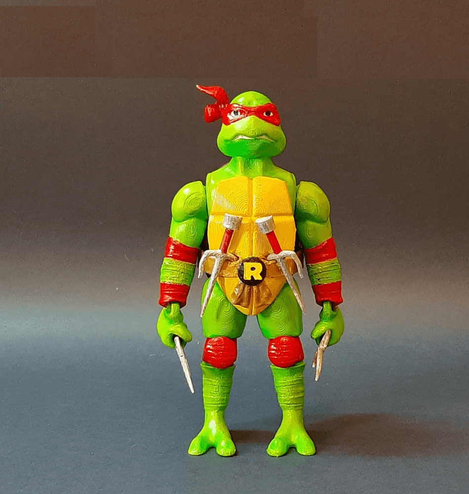 Flexi Print-in-Place Teenage Mutant Ninja Turtles, Raphael 3d model