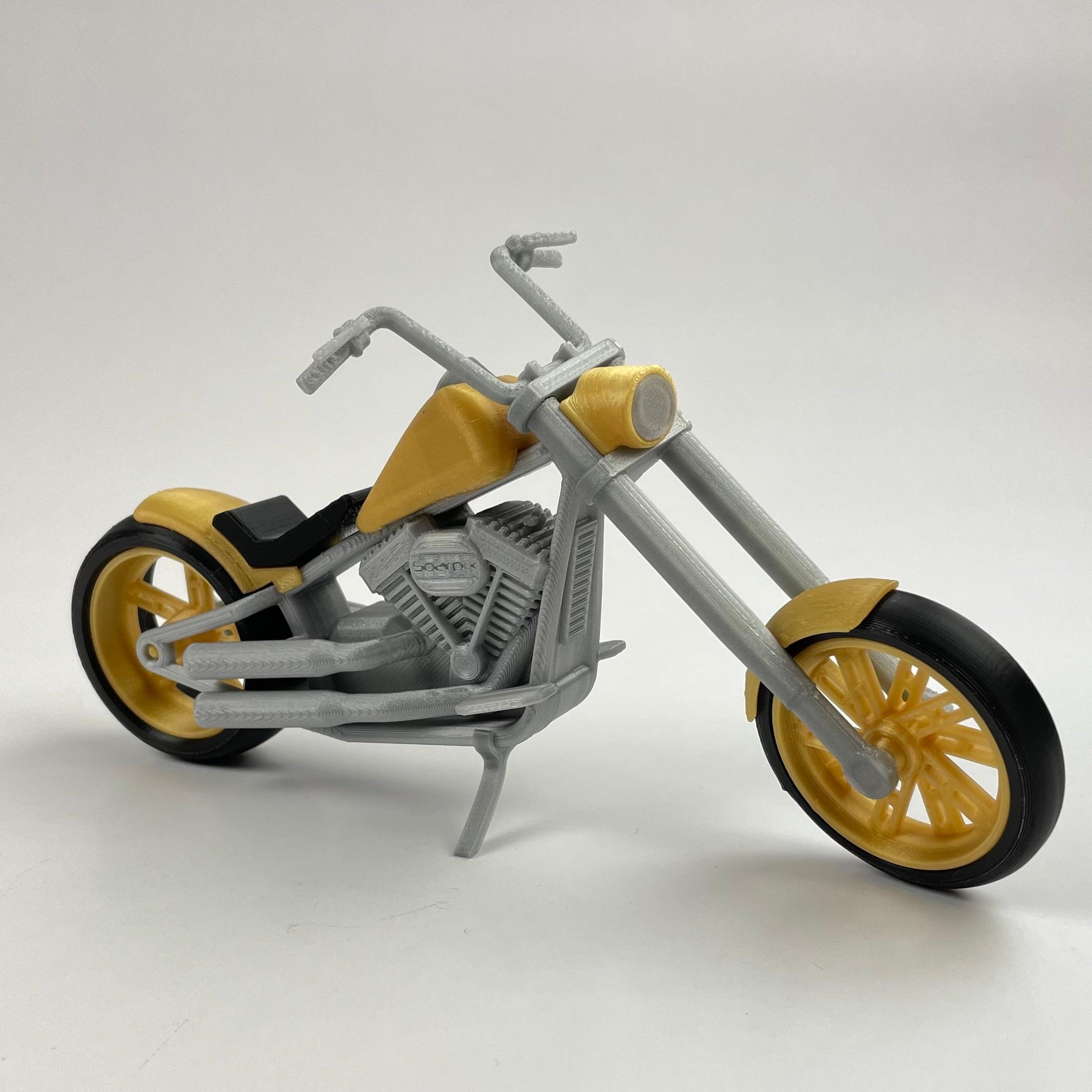 HD CHOPPER - MOTORCYKLE 3d model