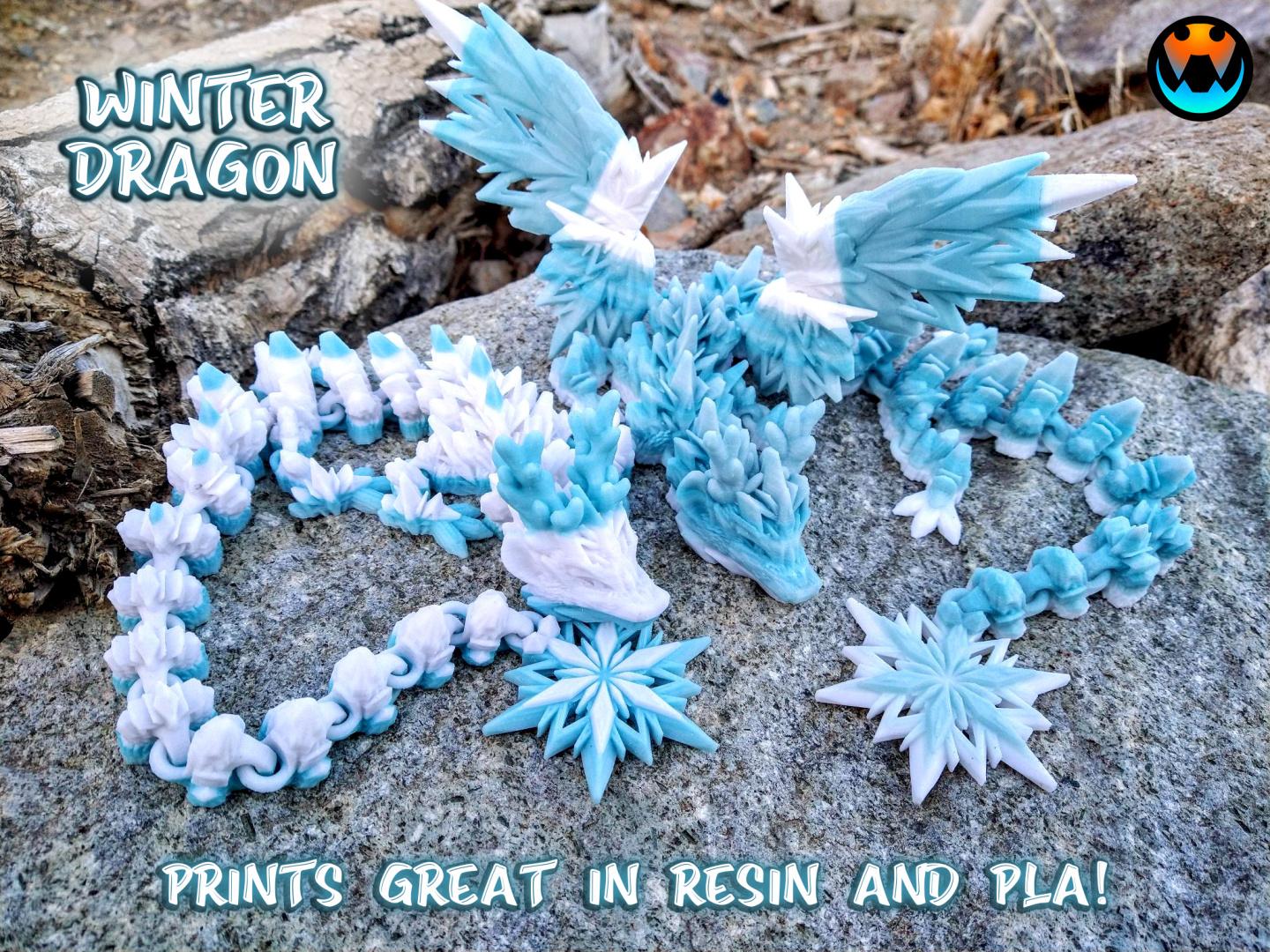 Winter Dragon 3d model