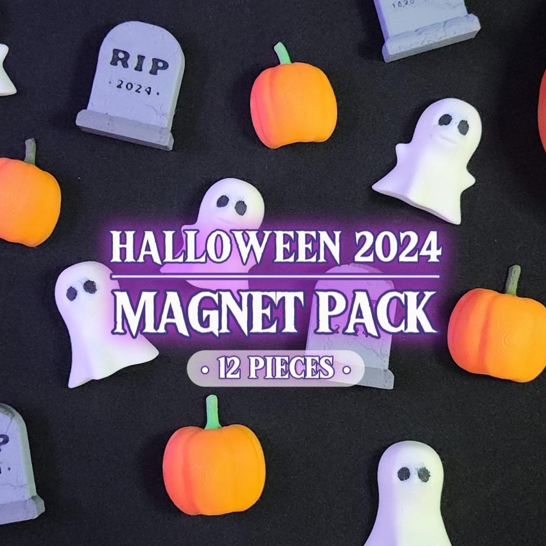 12-Piece Spooky Decorative Magnet Set :: HALLOWEEN 2024 3d model