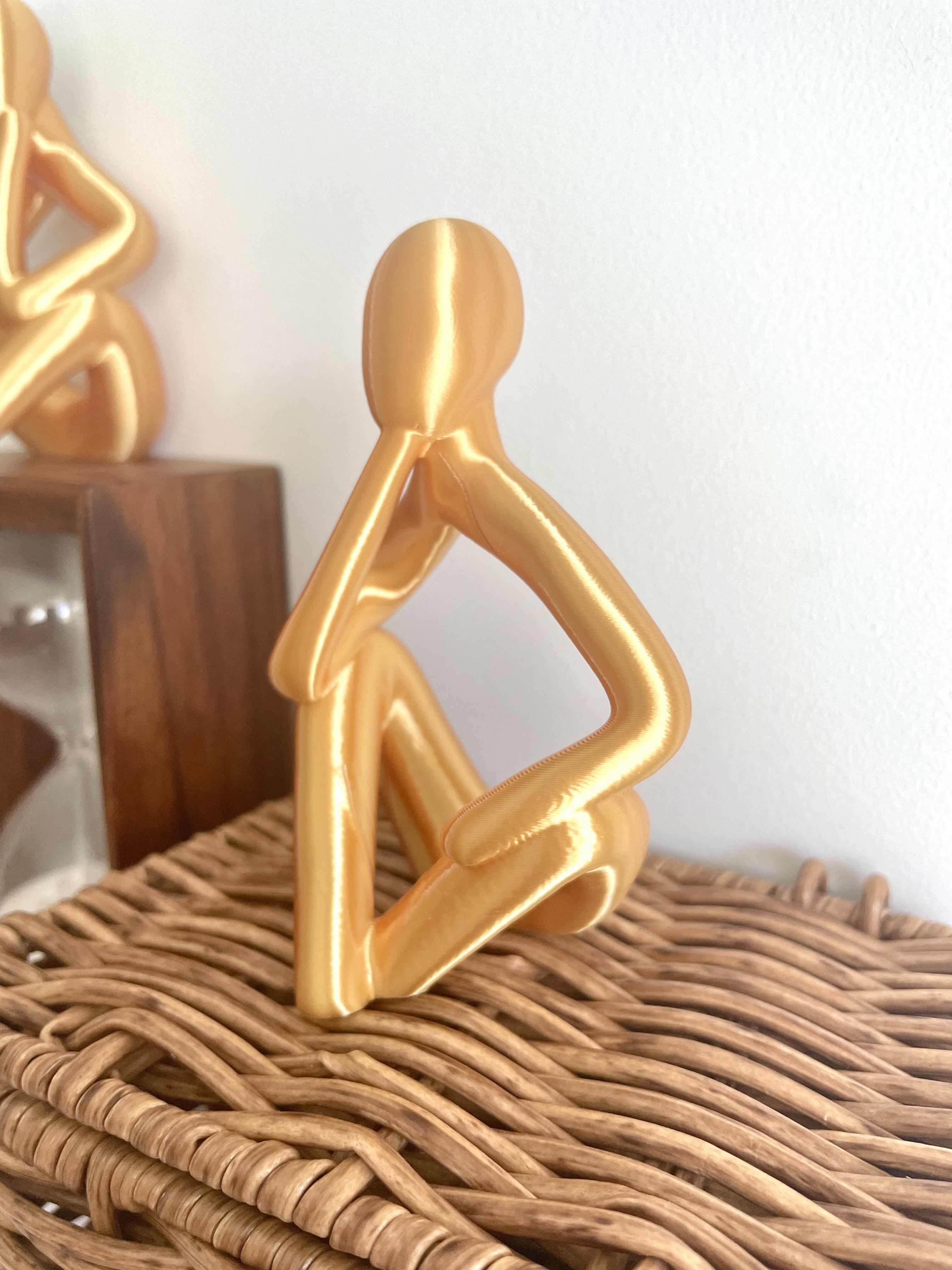 Abstract Thinker Sculptures Set of 3 / No Supports 3d model