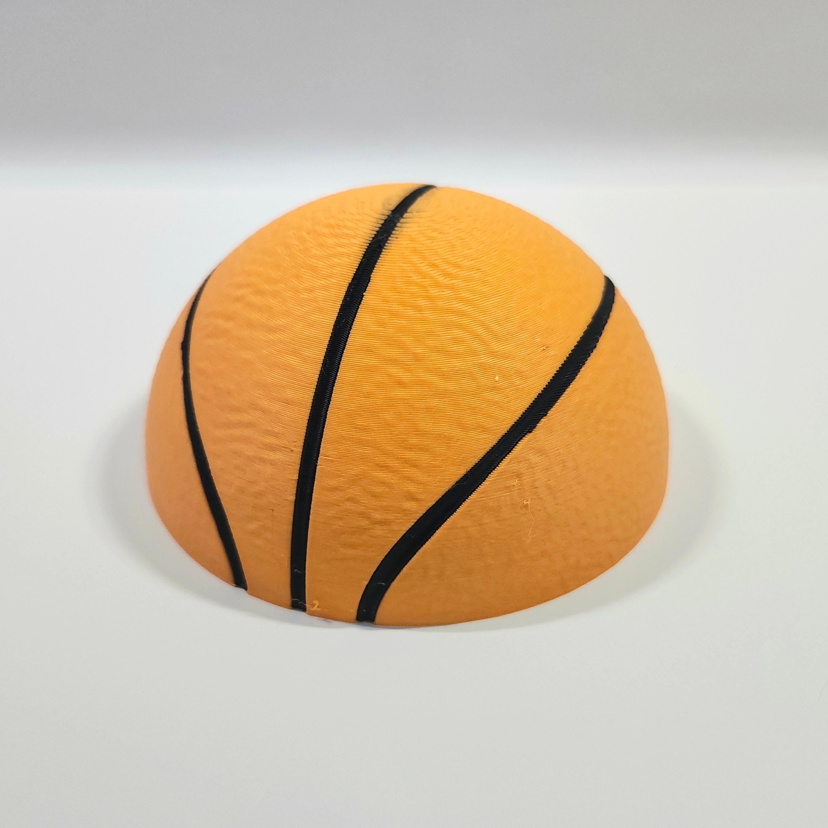 6-inch Decorative Basketball Trio :: 'Wall Ballz' Hanging Pop-Out 3D Art Collection 3d model