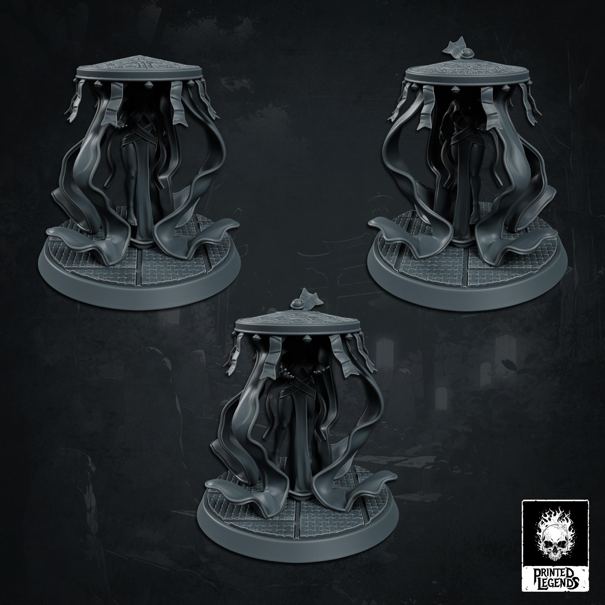 Jibakurei x3 (50mm Bases) 3d model