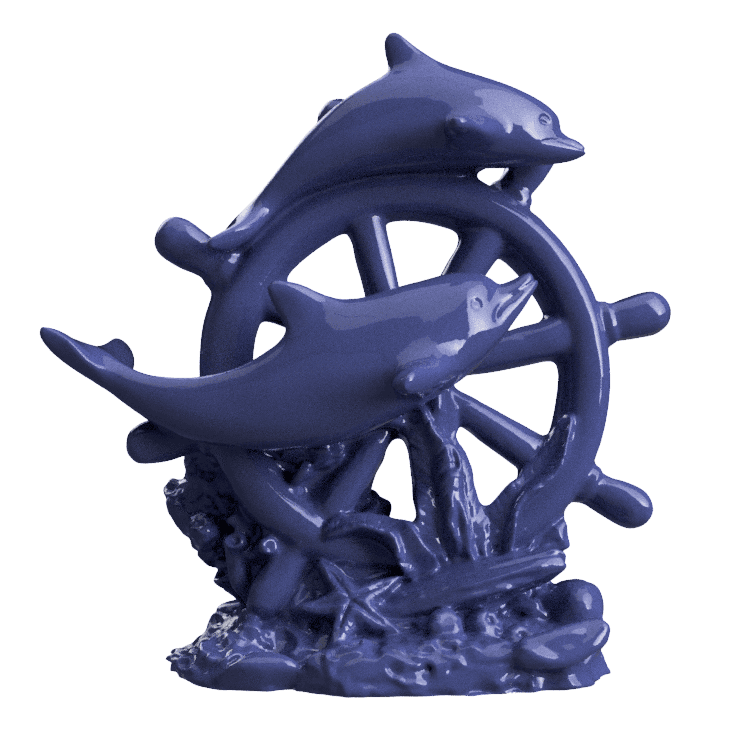 Dolphin Boat Wheel 3d model
