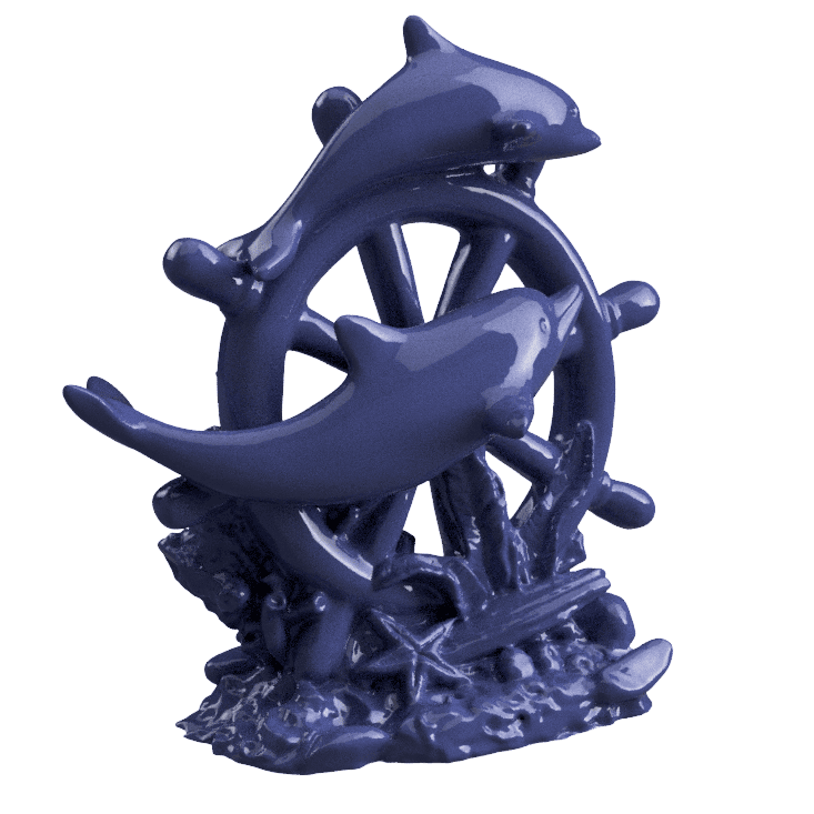 Dolphin Boat Wheel 3d model