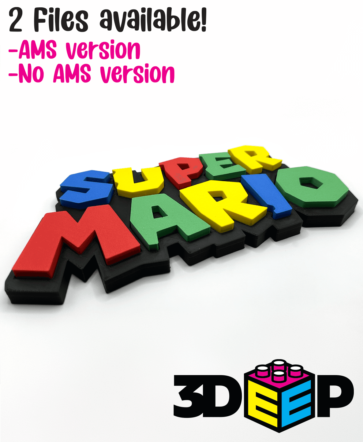 Super Mario Sign 3d model
