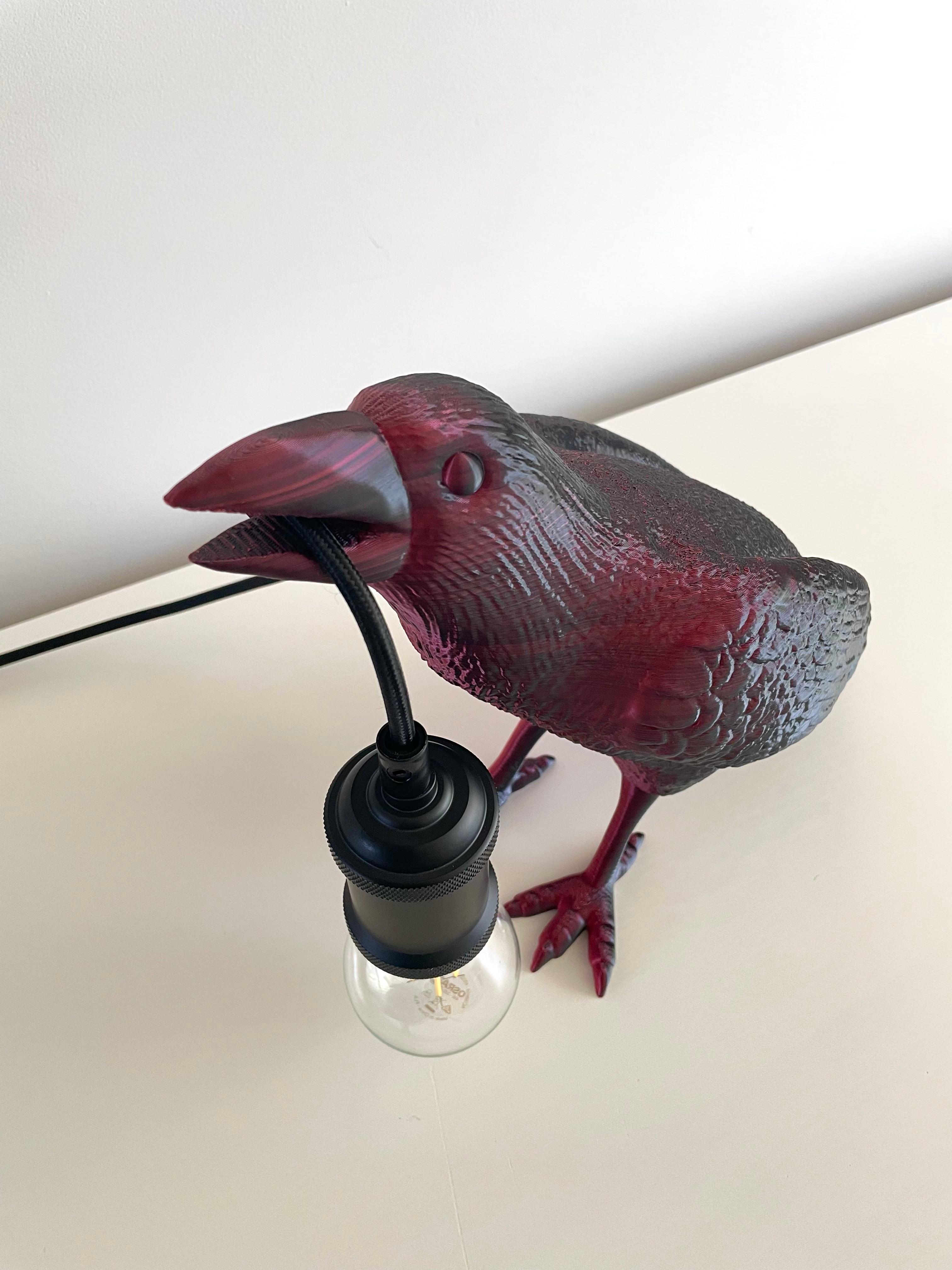 Raven Lamp Sculpture / No Supports 3d model