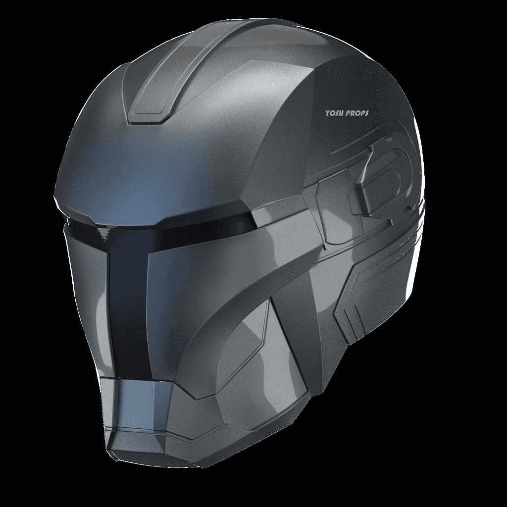 Beskar Man Helmet STL 3D File Iron Man Mandalorian 3d model
