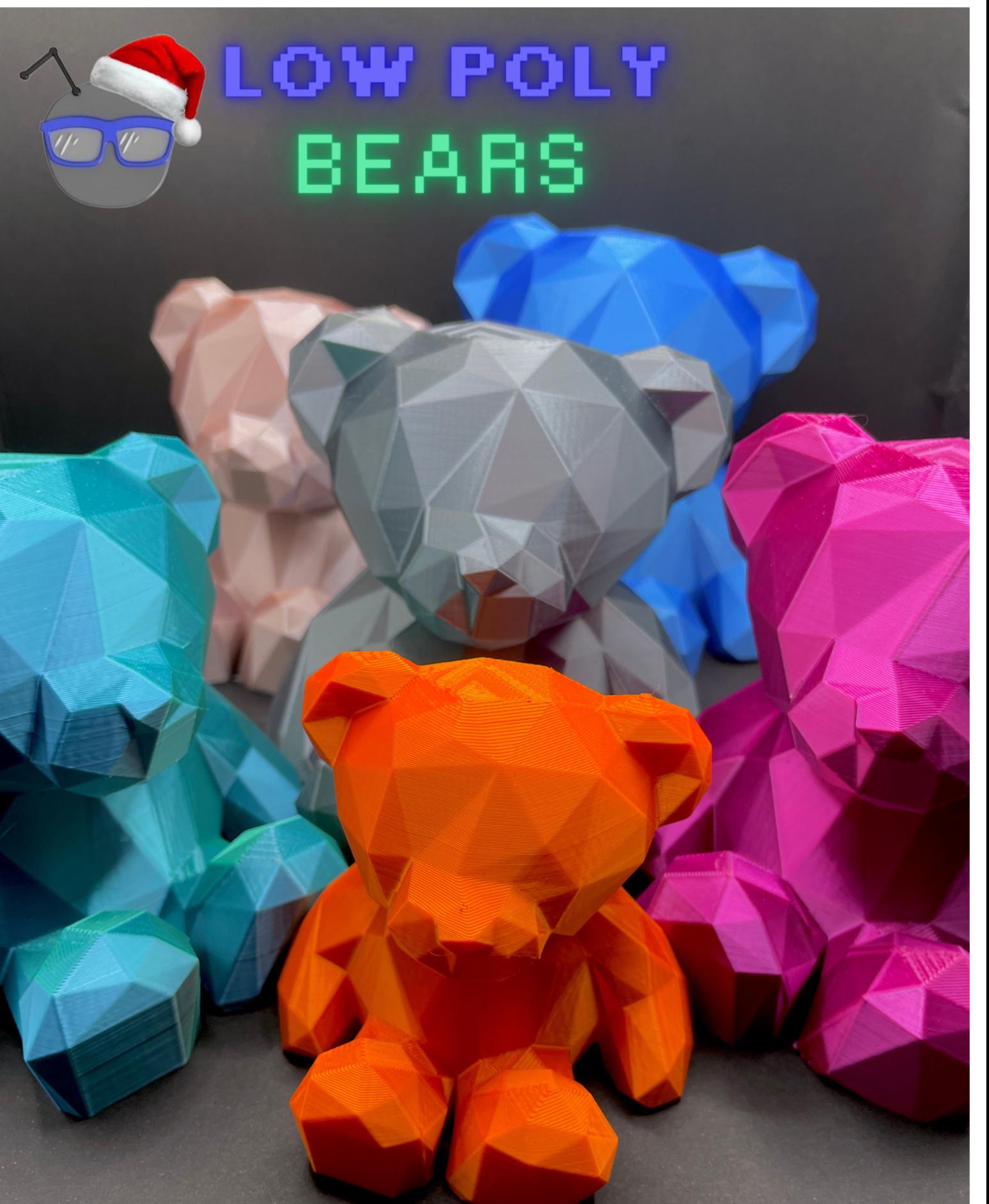 Poly Bear  - Love these in Polymaker Silks!! - 3d model