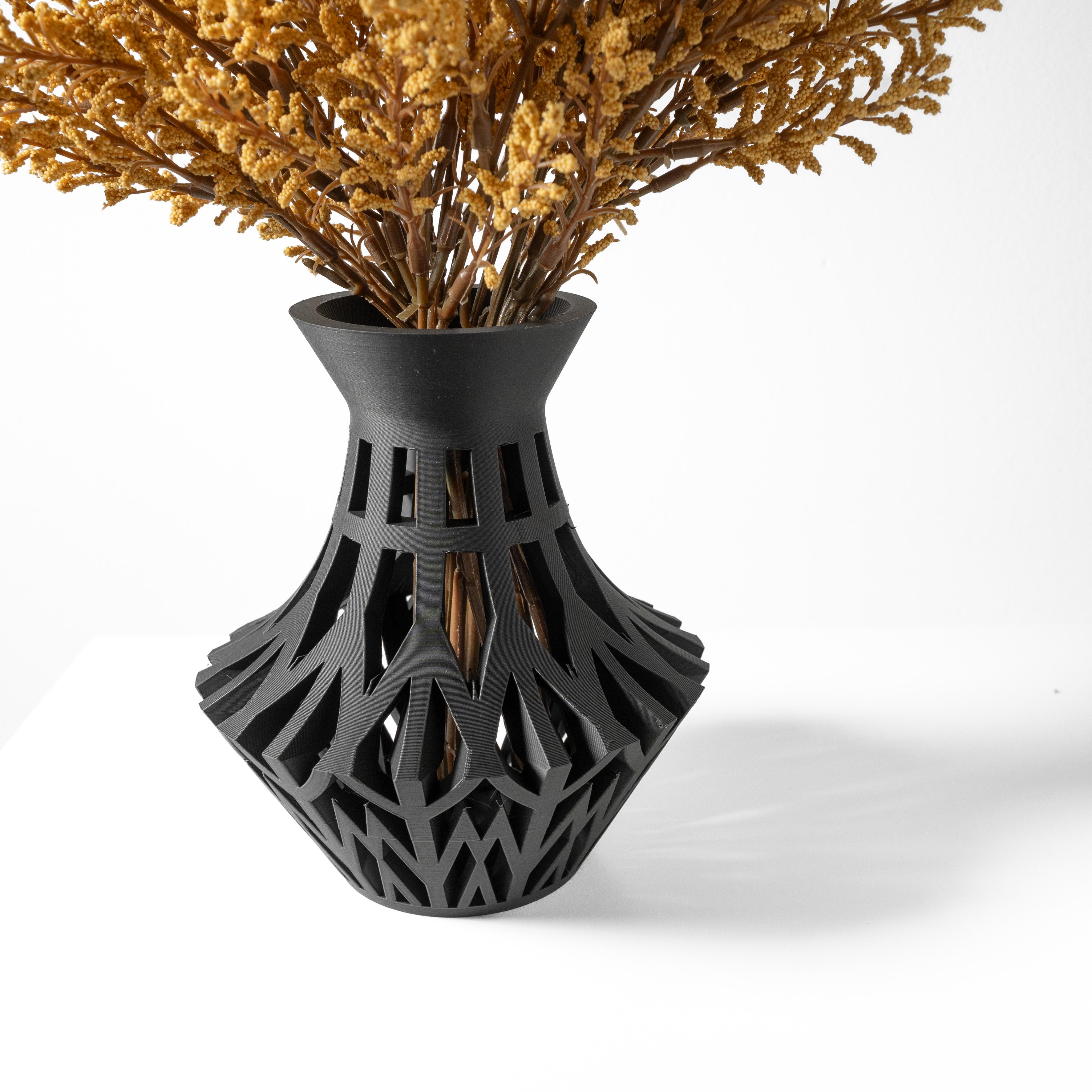 The Ark Vase, Modern and Unique Home Decor for Dried and Preserved Flower Arrangement  | STL File 3d model