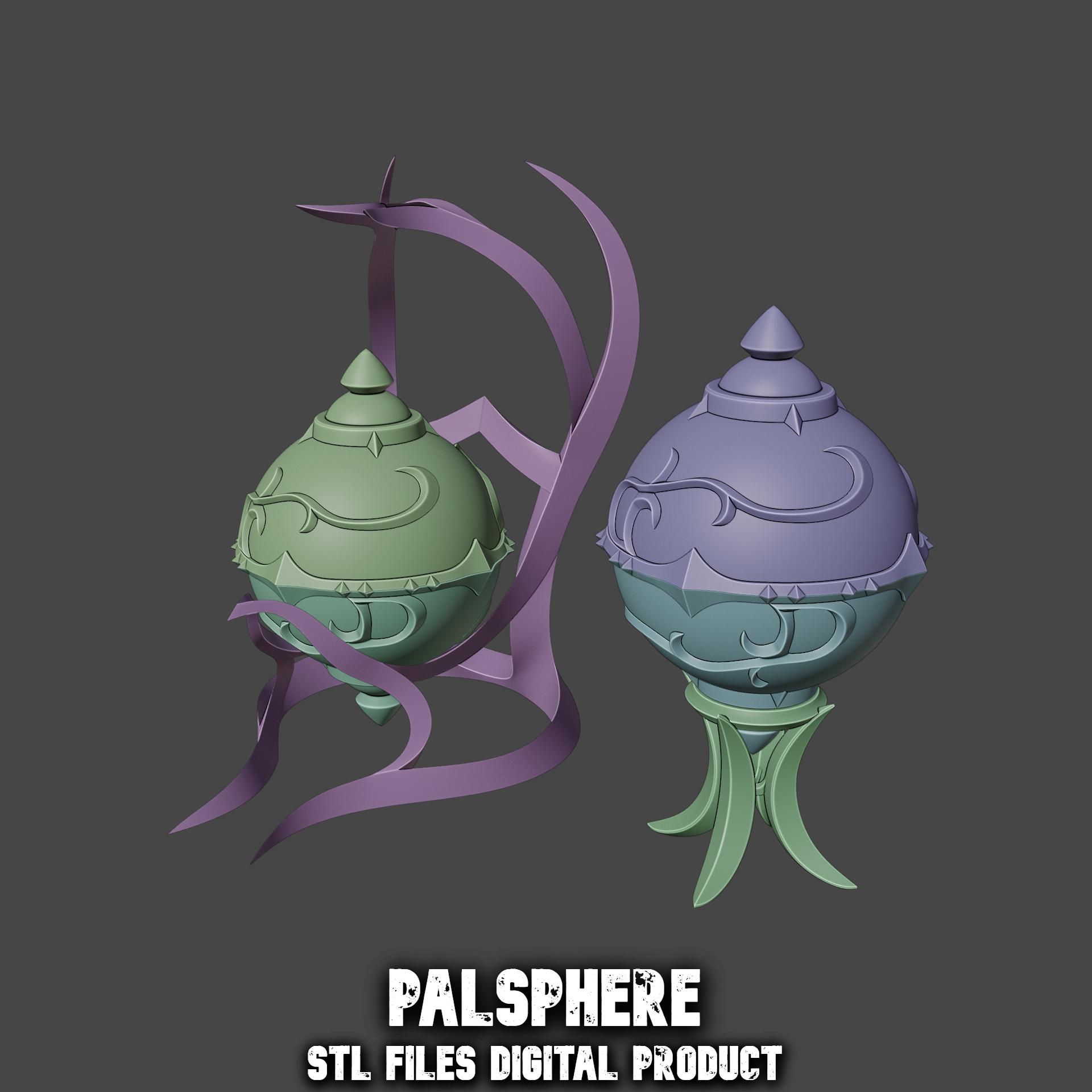 Palsphere with Stands Cosplay or Decoration Item 3d model