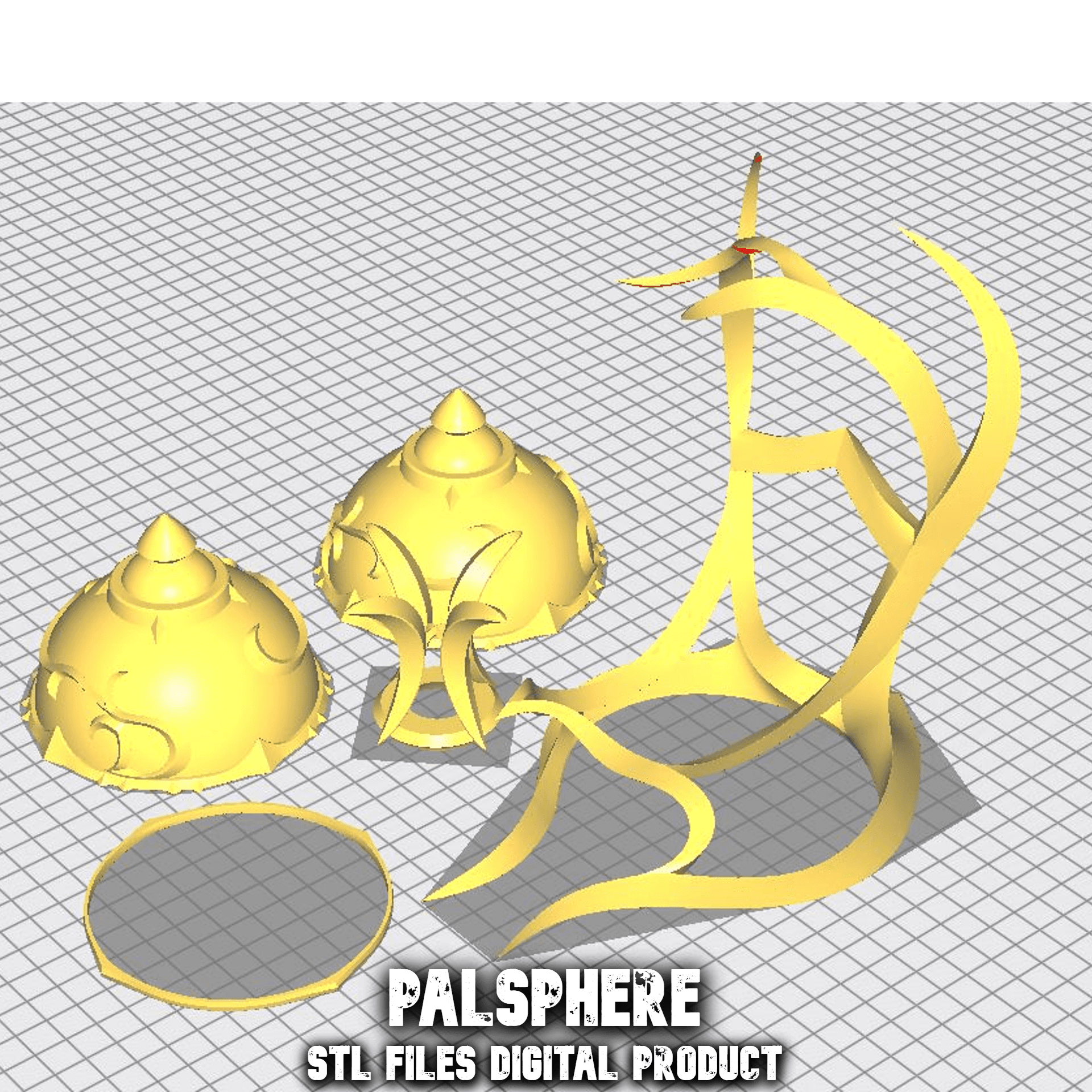 Palsphere with Stands Cosplay or Decoration Item 3d model