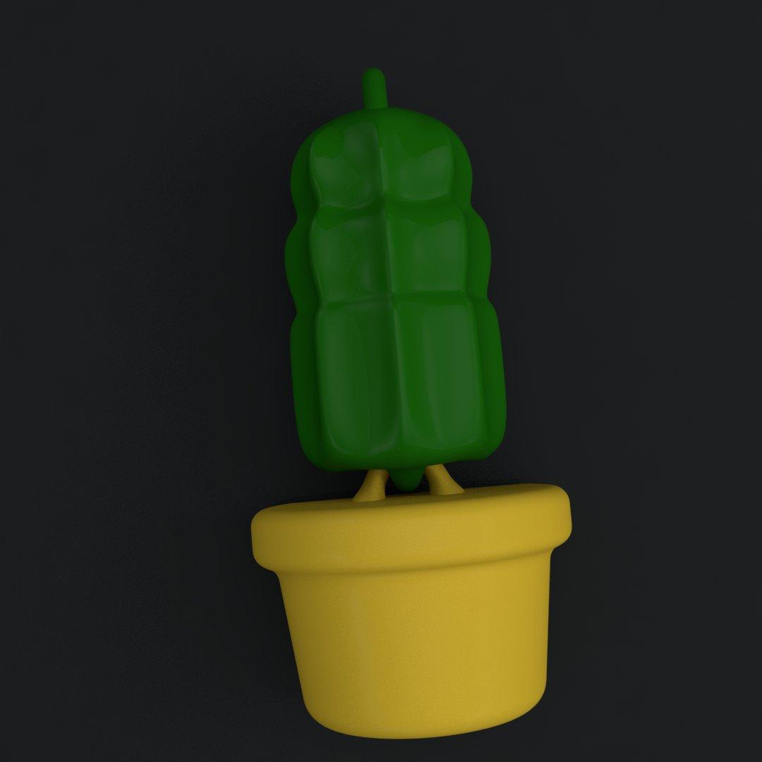 LLAVERO CACTUS ARTICULADO 2 3d model