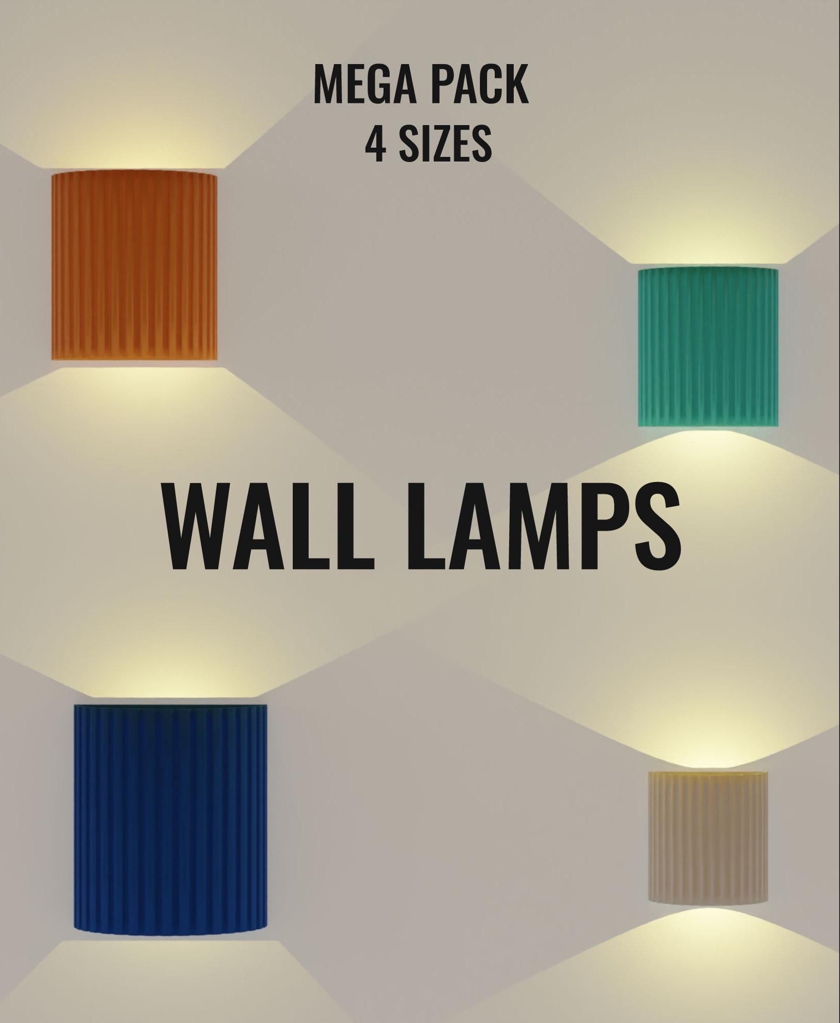 MINIMAL WALL LAMP | MEGA PACK 4 SIZES 3d model