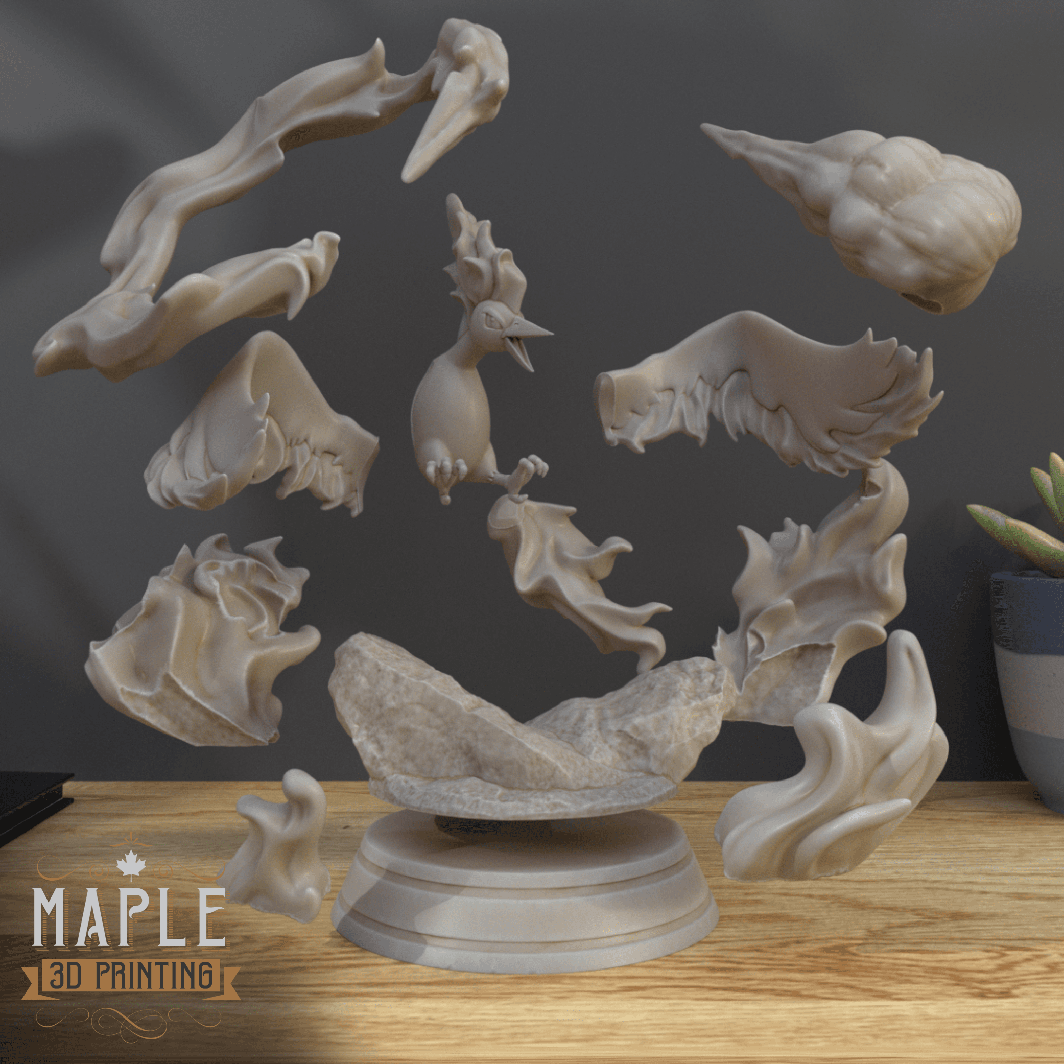 146. Moltres Diorama - Pokemon - Supported 3d model